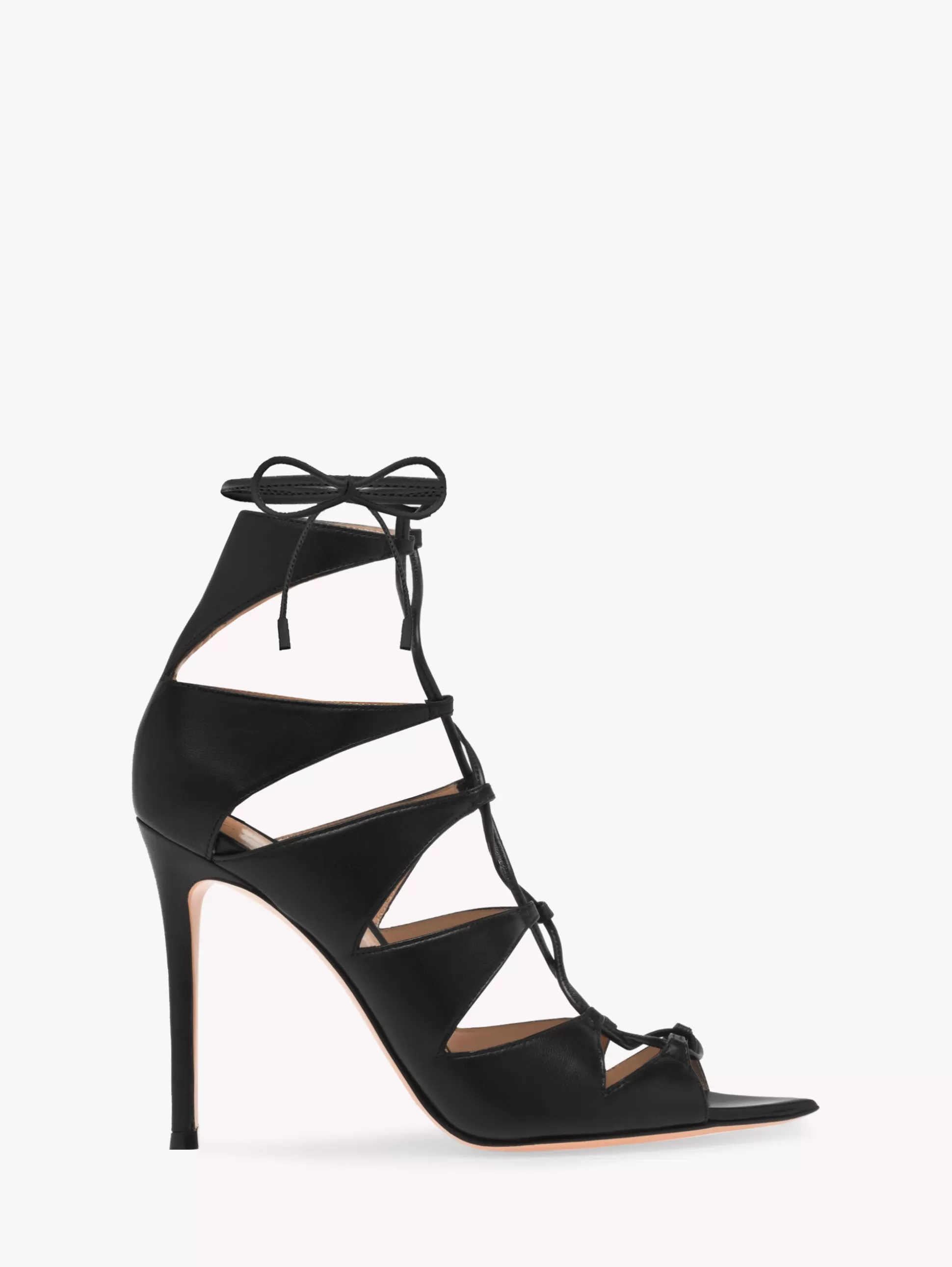 Gianvito Rossi Sandals-ANJELICA SANDAL BLACK LEATHER