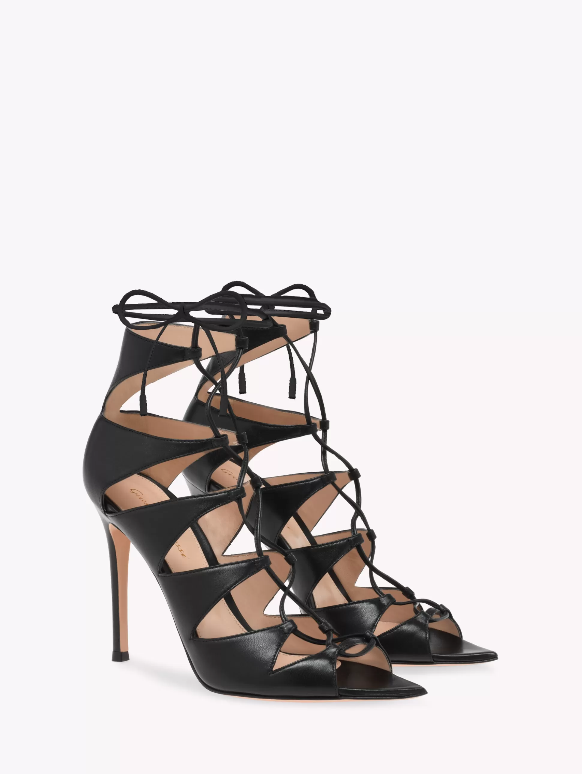 Gianvito Rossi Sandals-ANJELICA SANDAL BLACK LEATHER