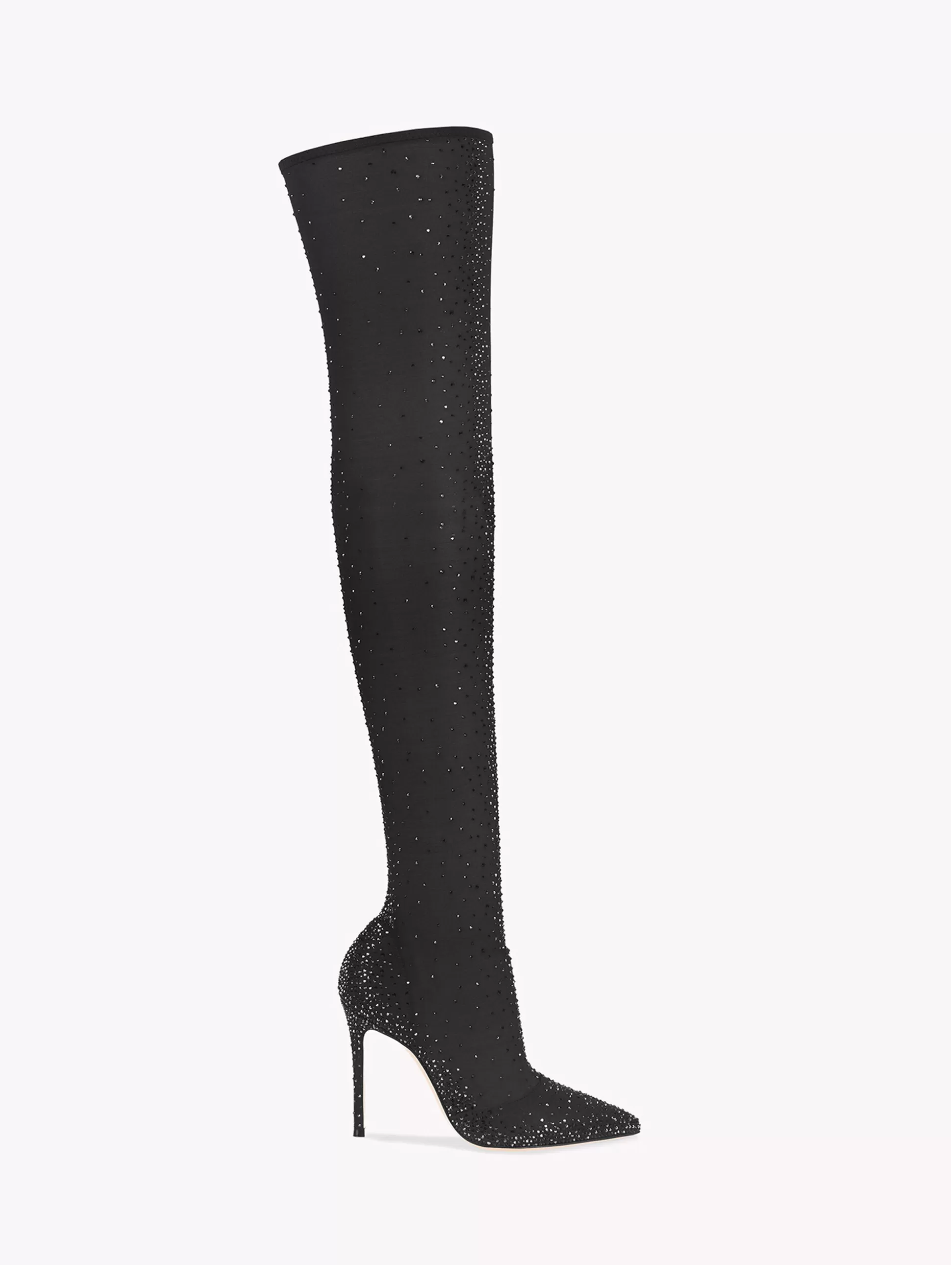 Gianvito Rossi Boots-AURORA CUISSARD BLACK