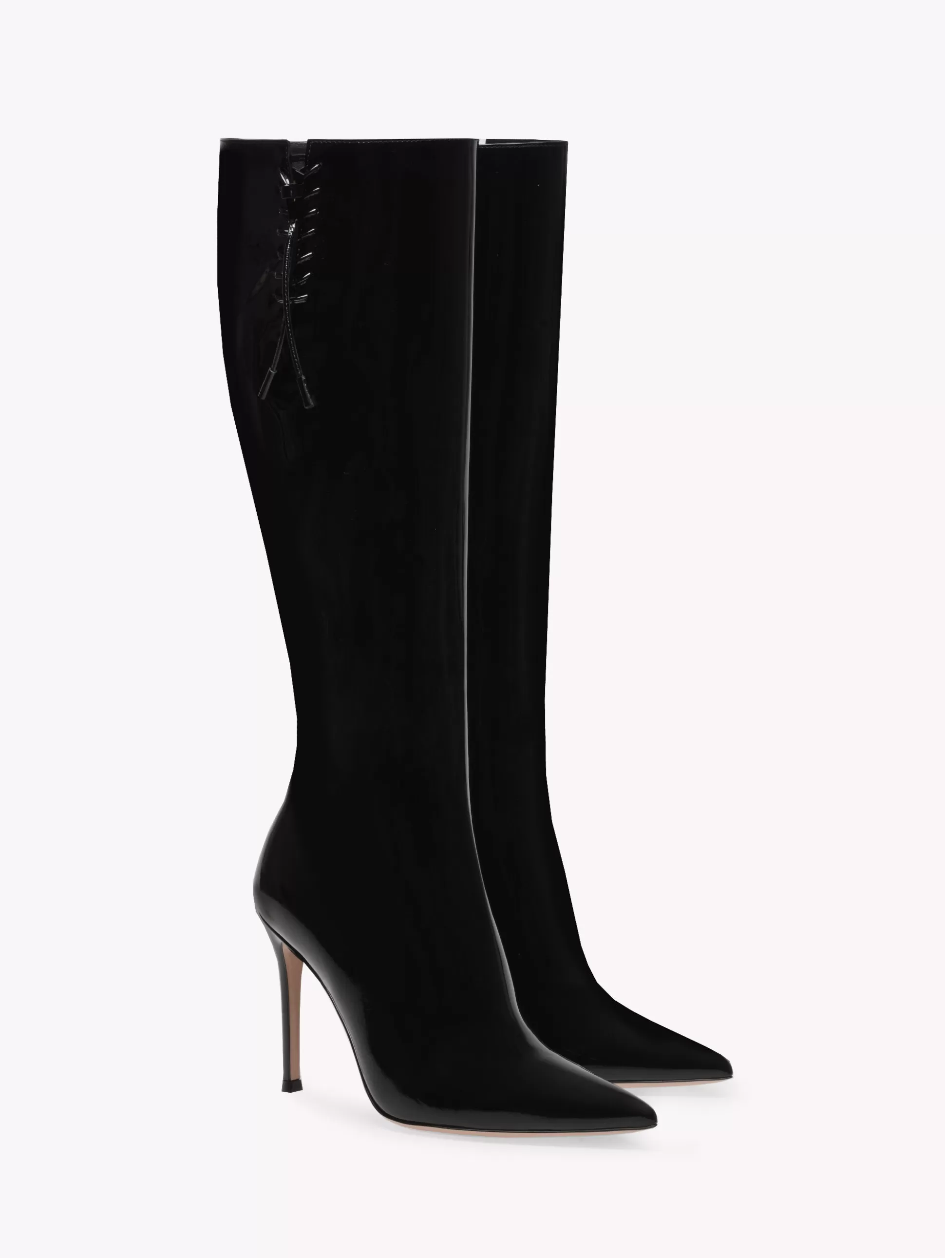 Gianvito Rossi Boots-AVRIL BOOT BLACK PATENT