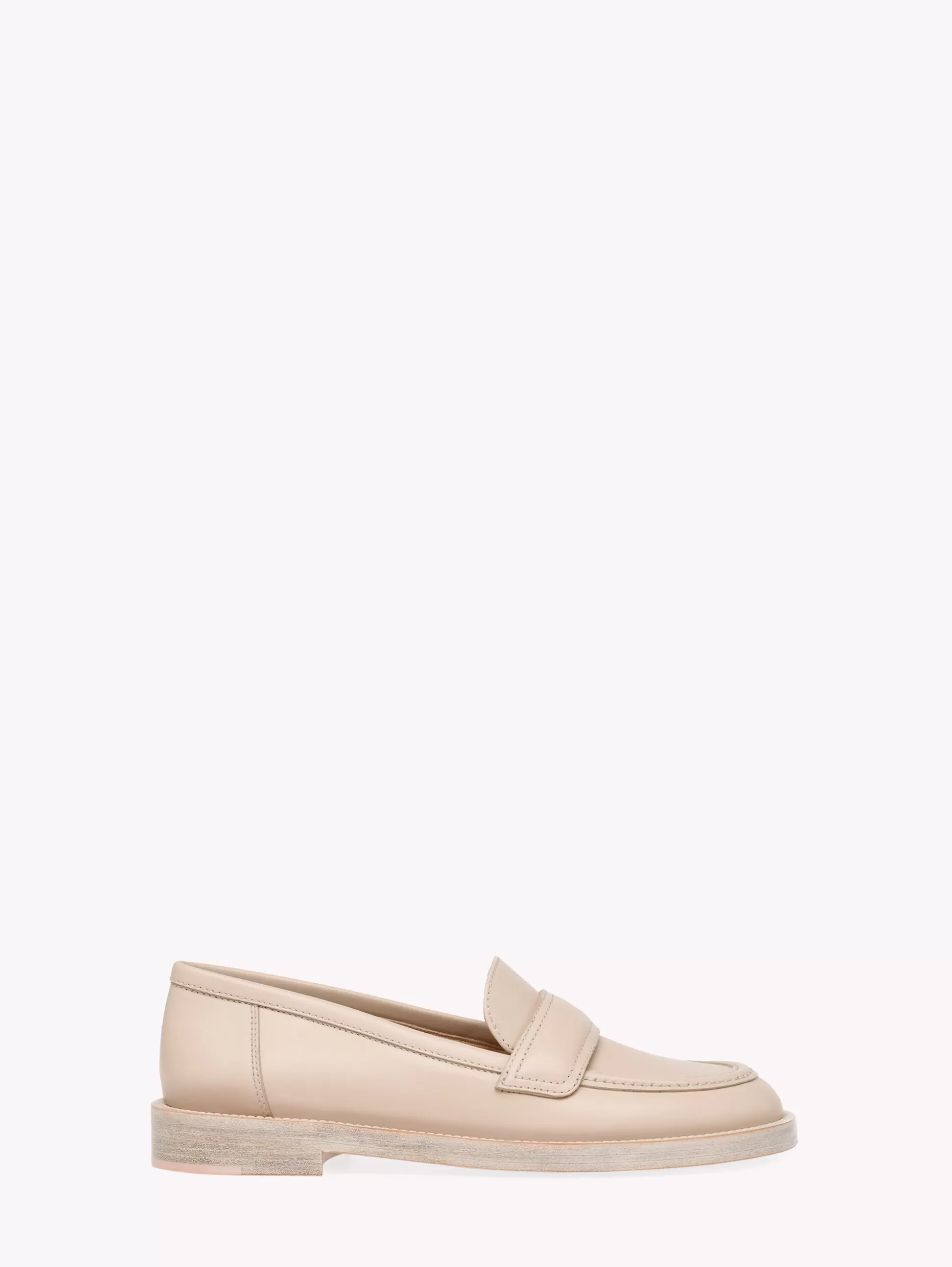 Gianvito Rossi Flats-BEDFORD MOUSSE BEIGE CALF