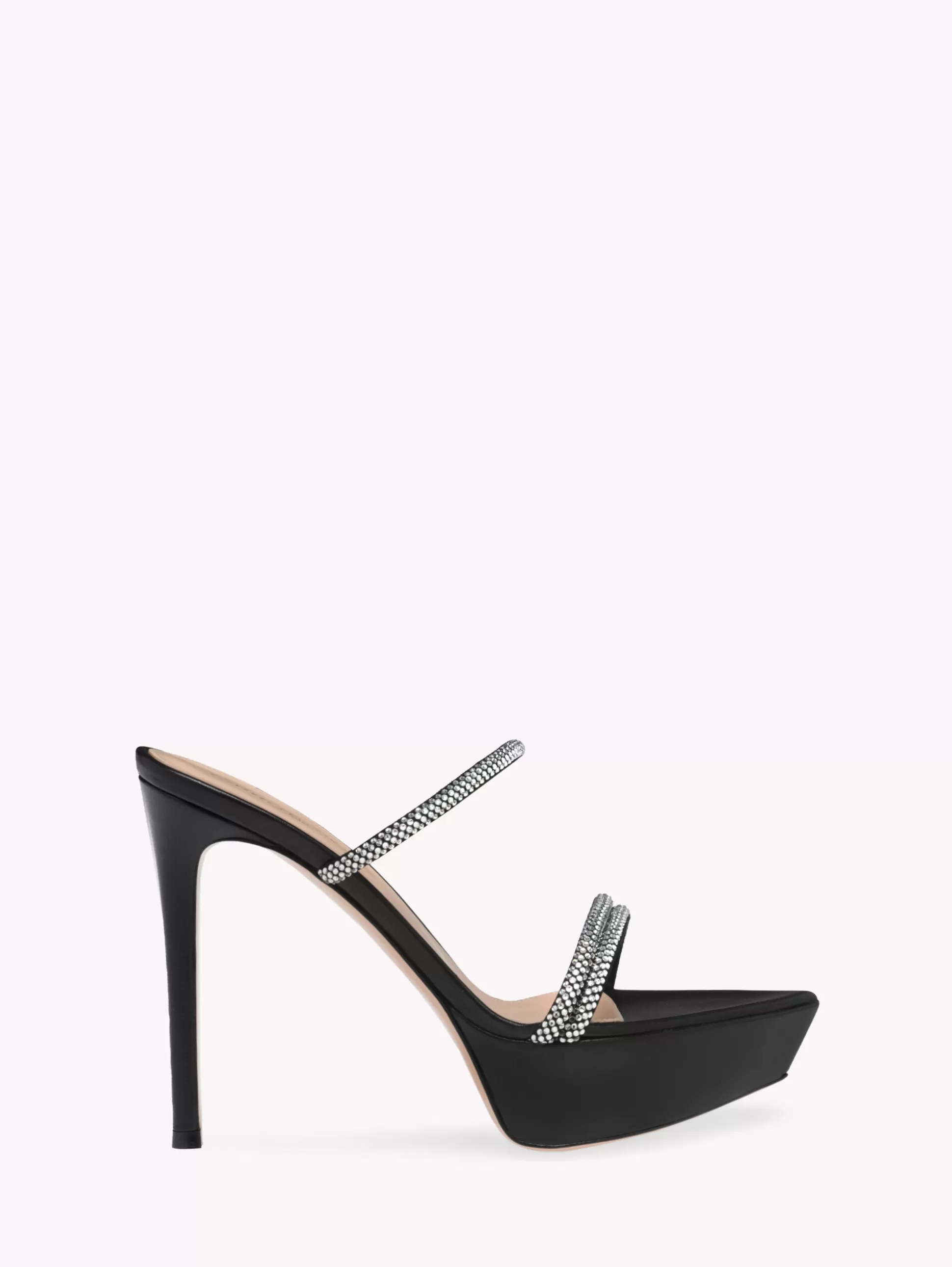 Gianvito Rossi Mules-CANNES PLATFORM BLACK