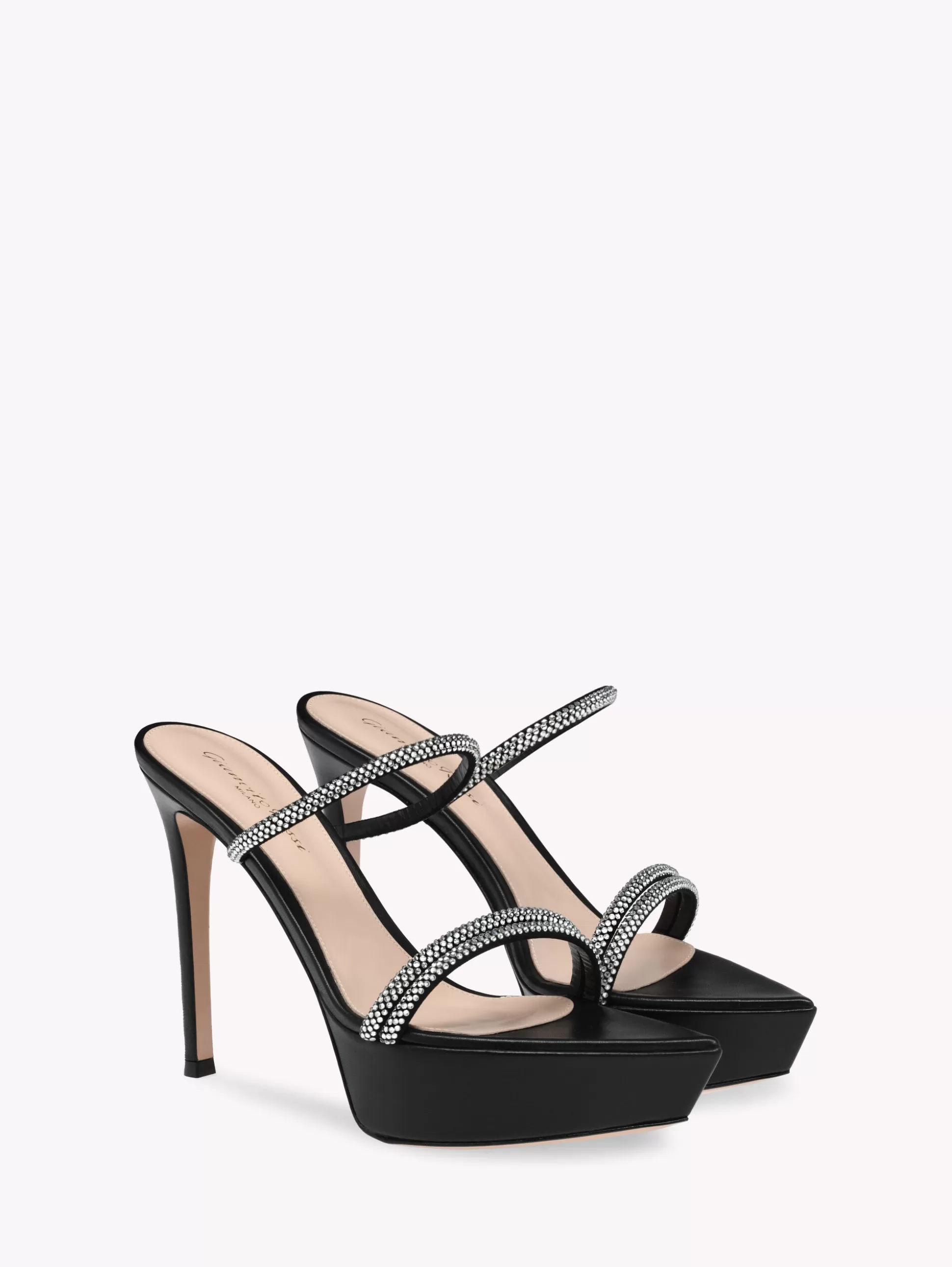 Gianvito Rossi Mules-CANNES PLATFORM BLACK