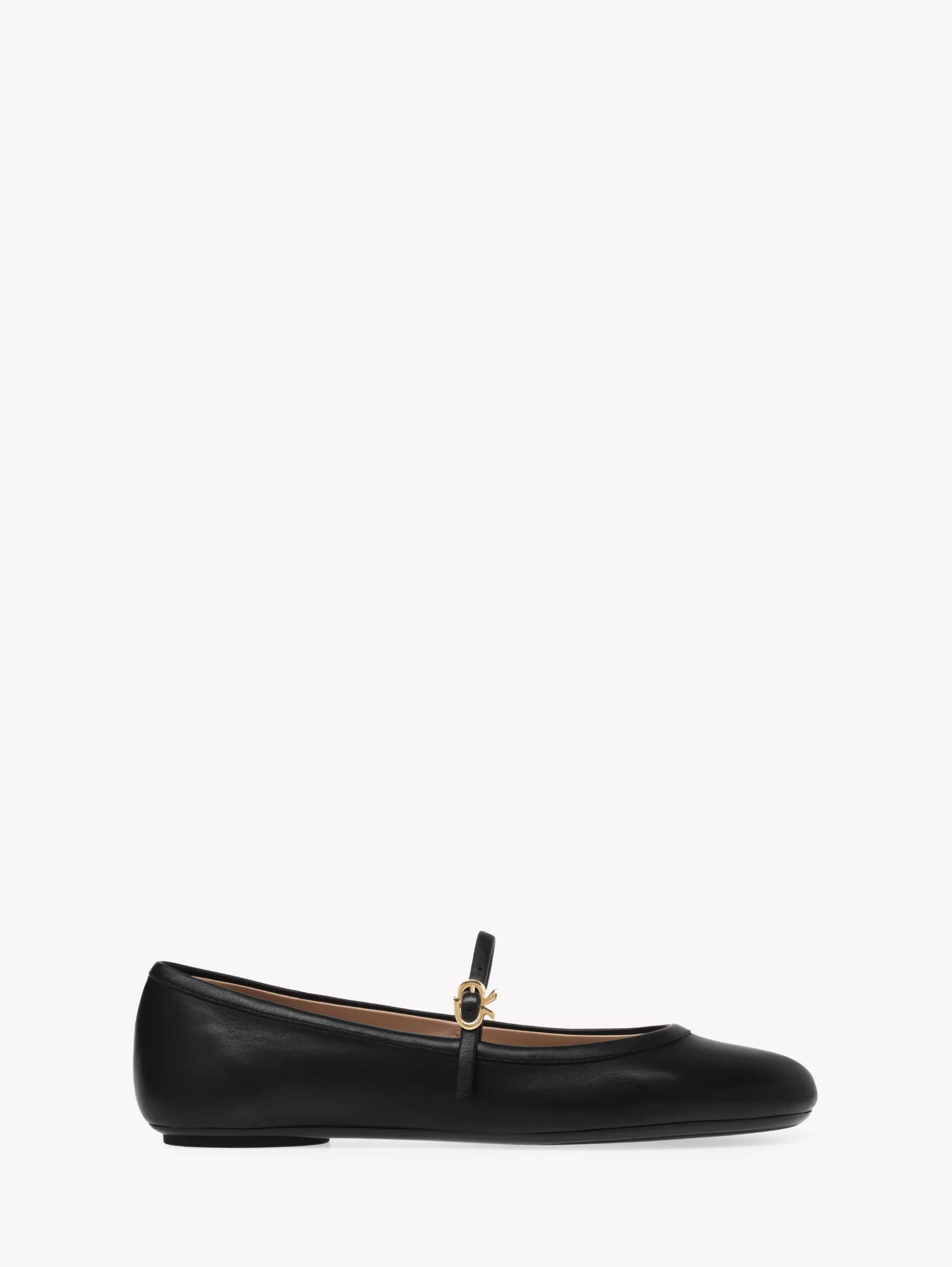 Gianvito Rossi Flats-CARLA BLACK LEATHER