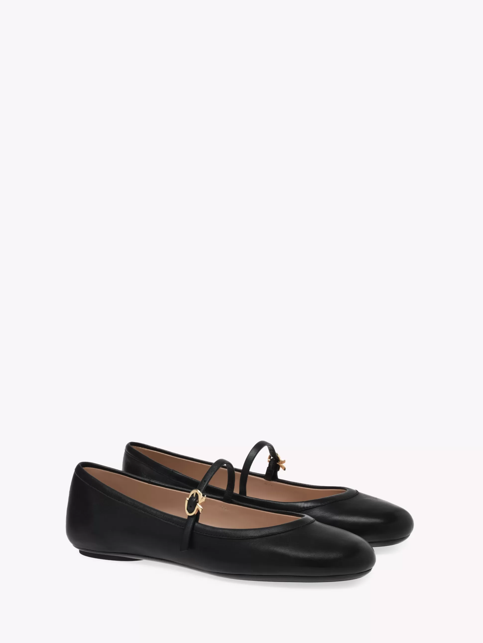 Gianvito Rossi Flats-CARLA BLACK LEATHER