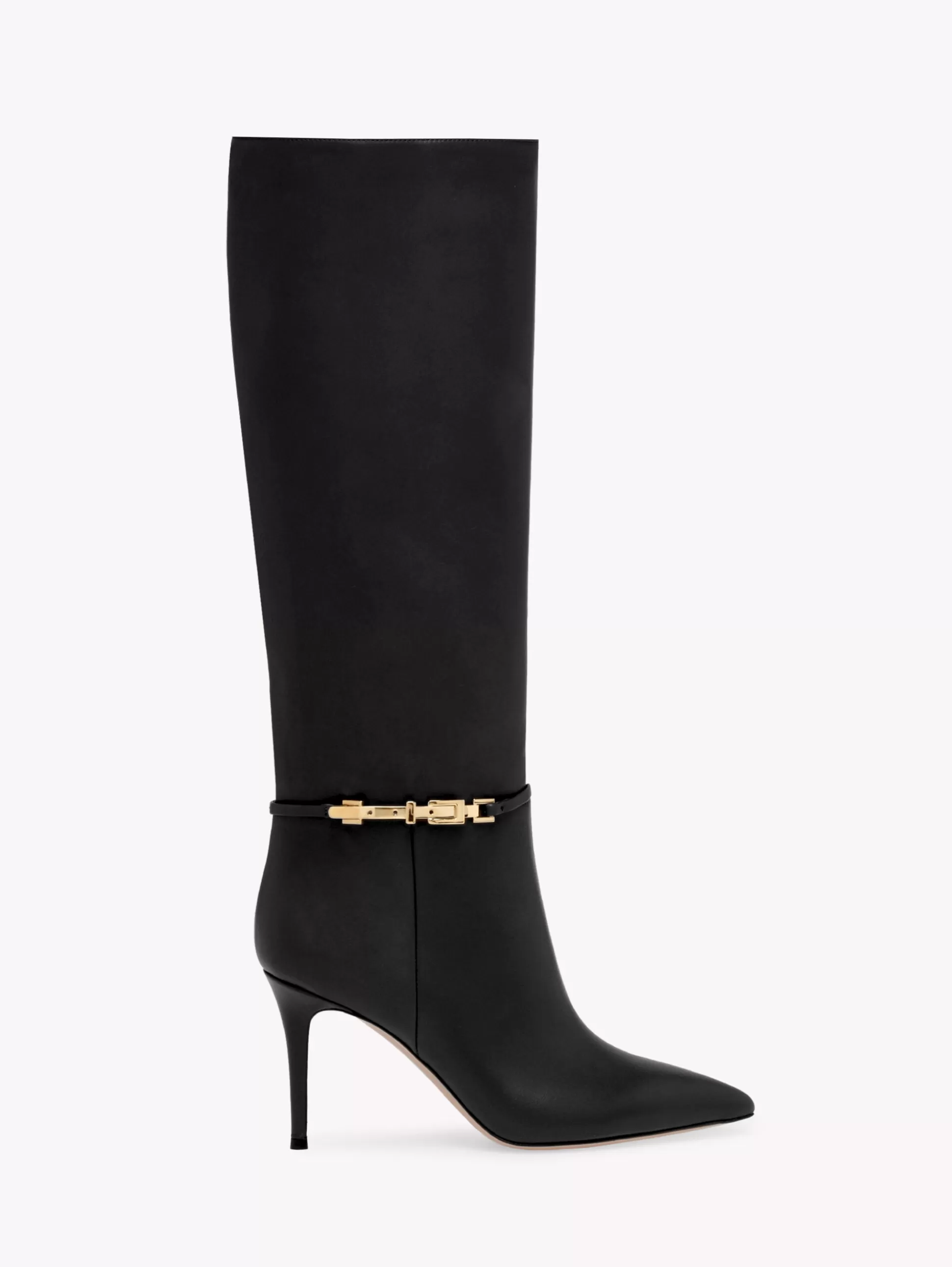 Gianvito Rossi Boots-CARREY 85 BLACK LEATHER