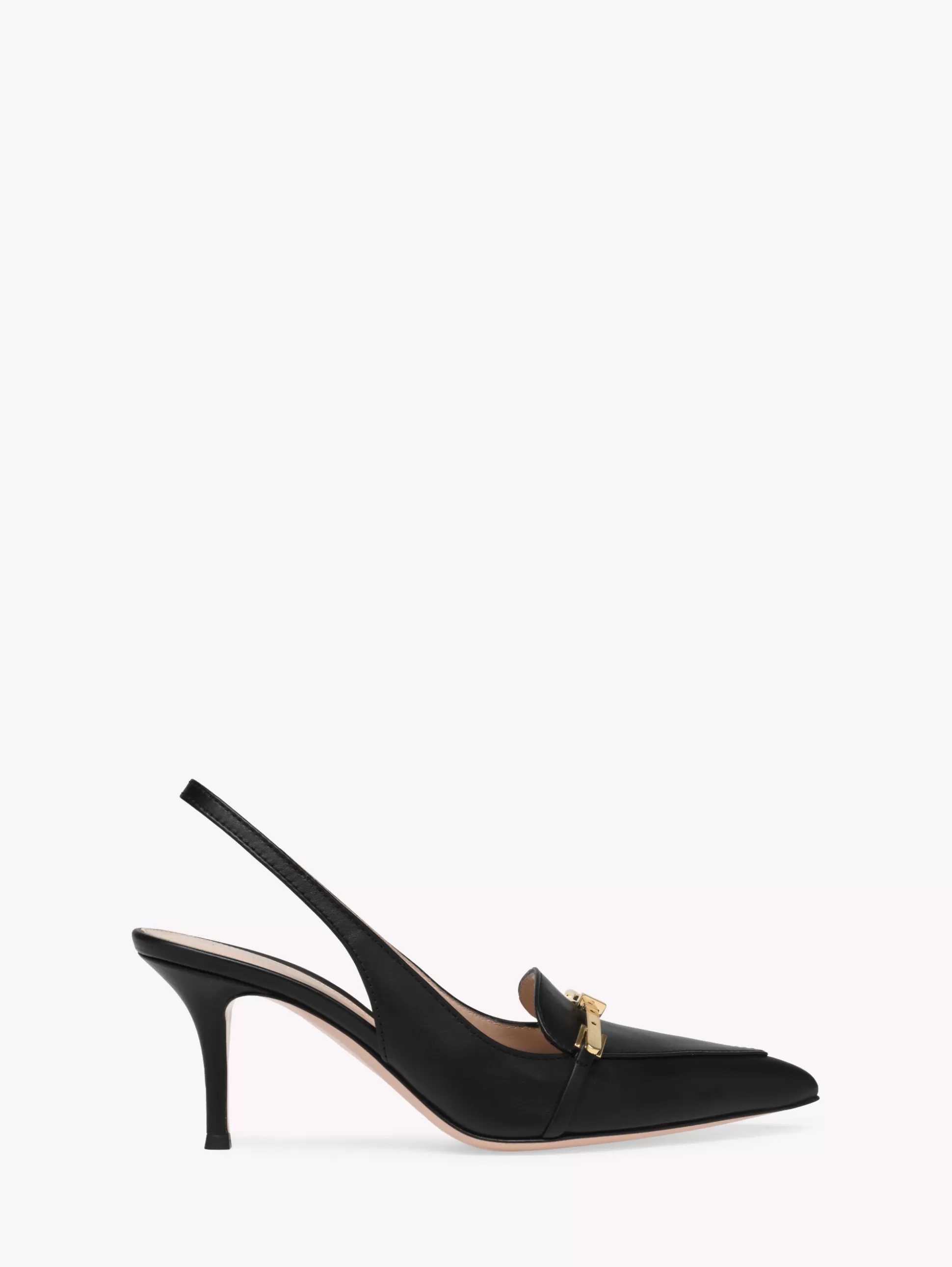 Gianvito Rossi Pumps-CARREY SLING 70 BLACK LEATHER