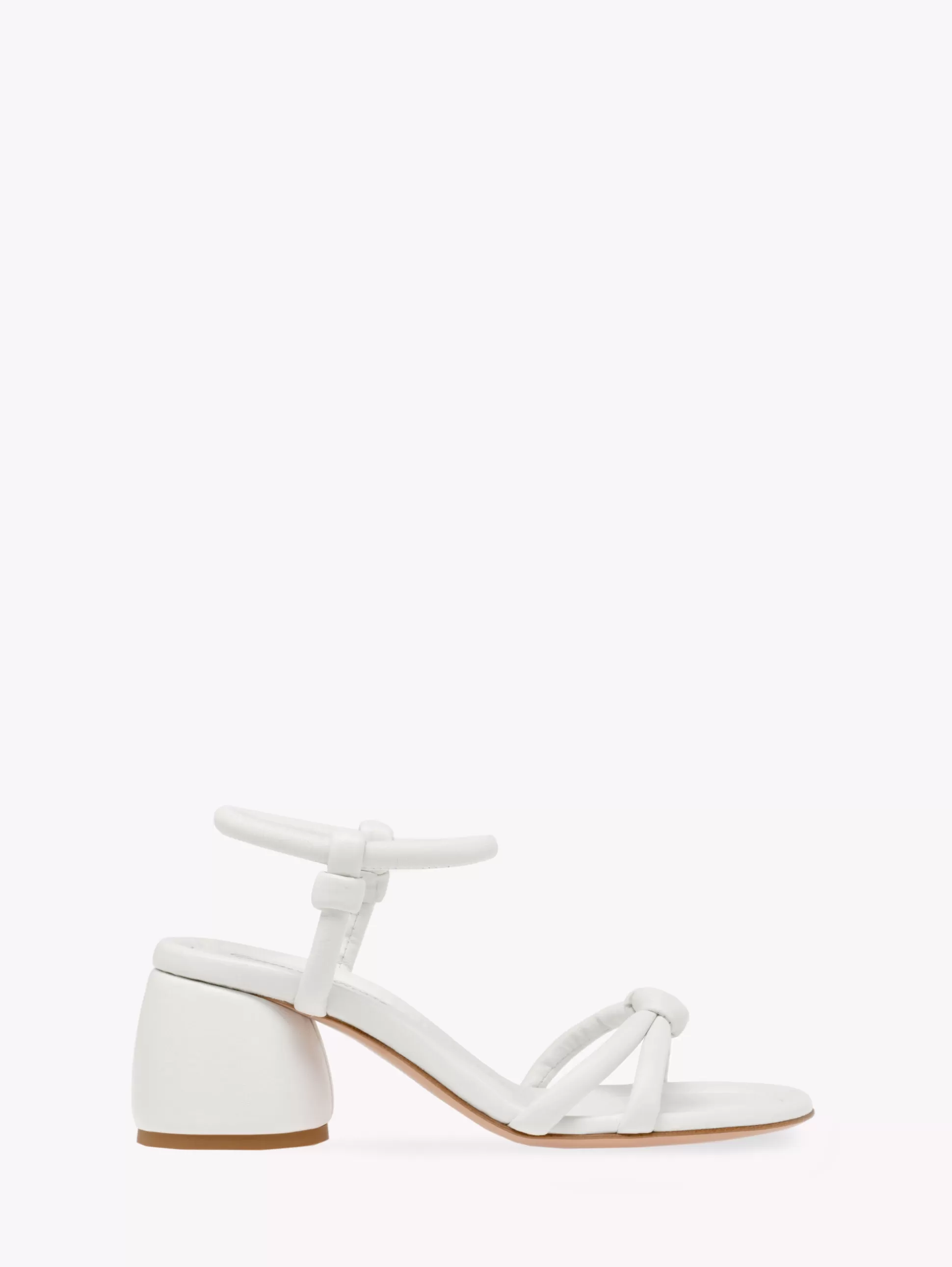 Gianvito Rossi Sandals-CASSIS WHITE LEATHER