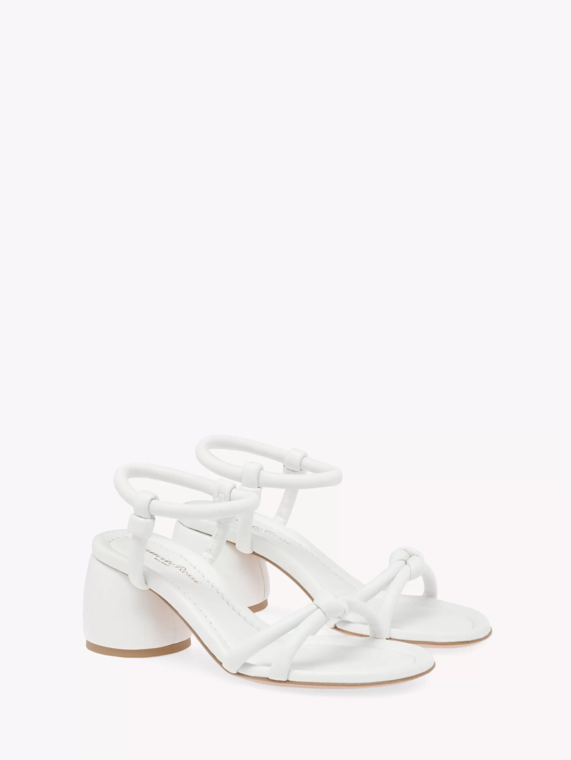 Gianvito Rossi Sandals-CASSIS WHITE LEATHER