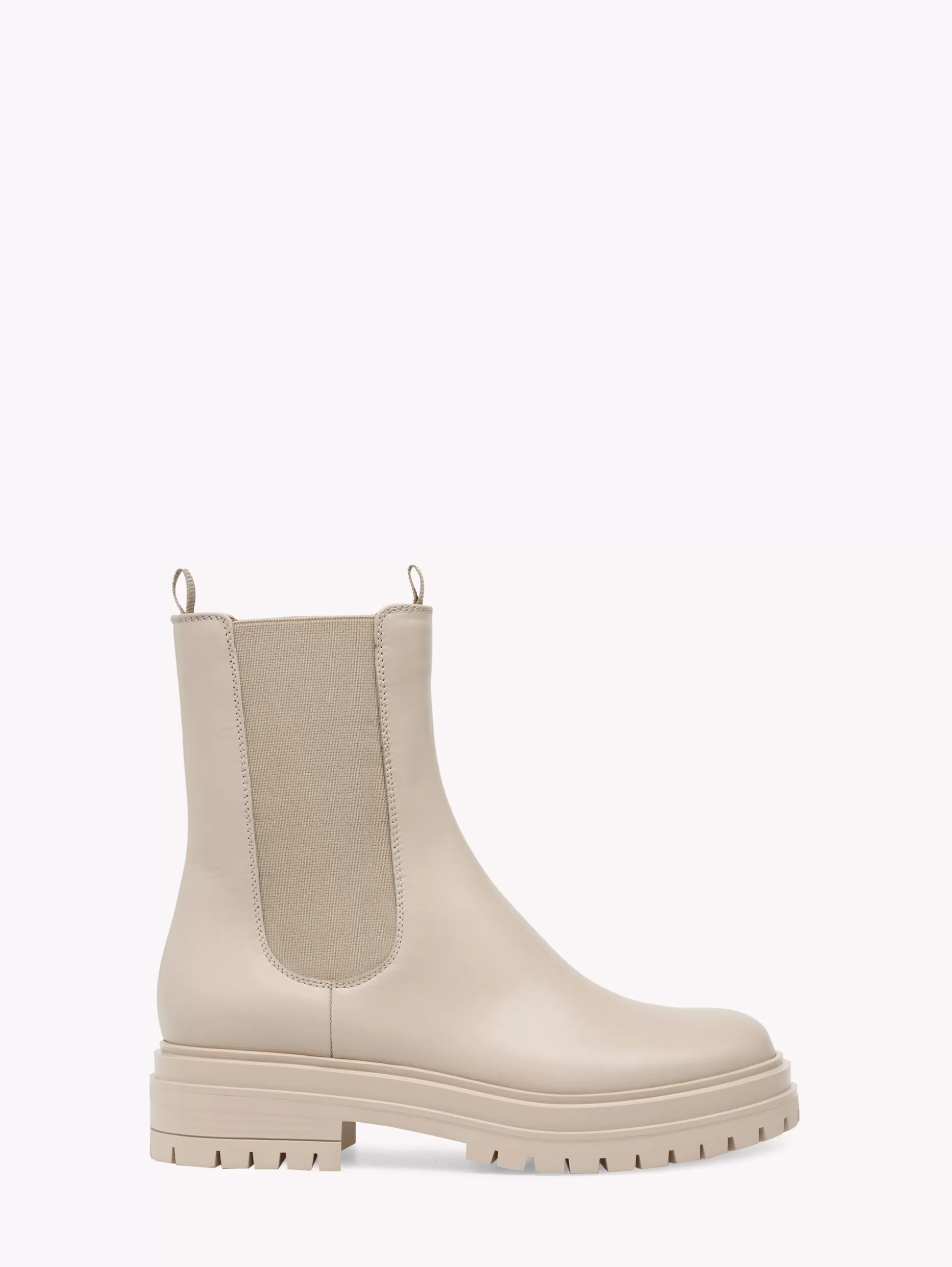 Gianvito Rossi Booties-CHESTER MOUSSE BEIGE CALF