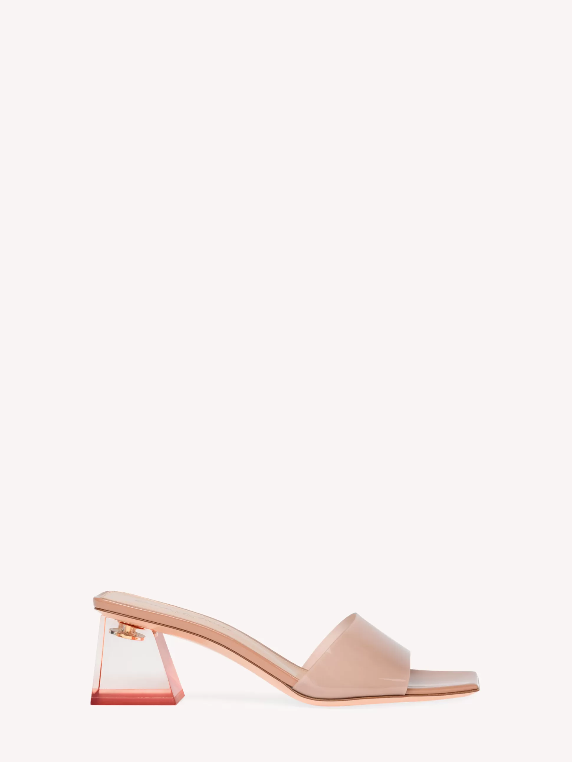 Gianvito Rossi Mules | Plexi-COSMIC PINK