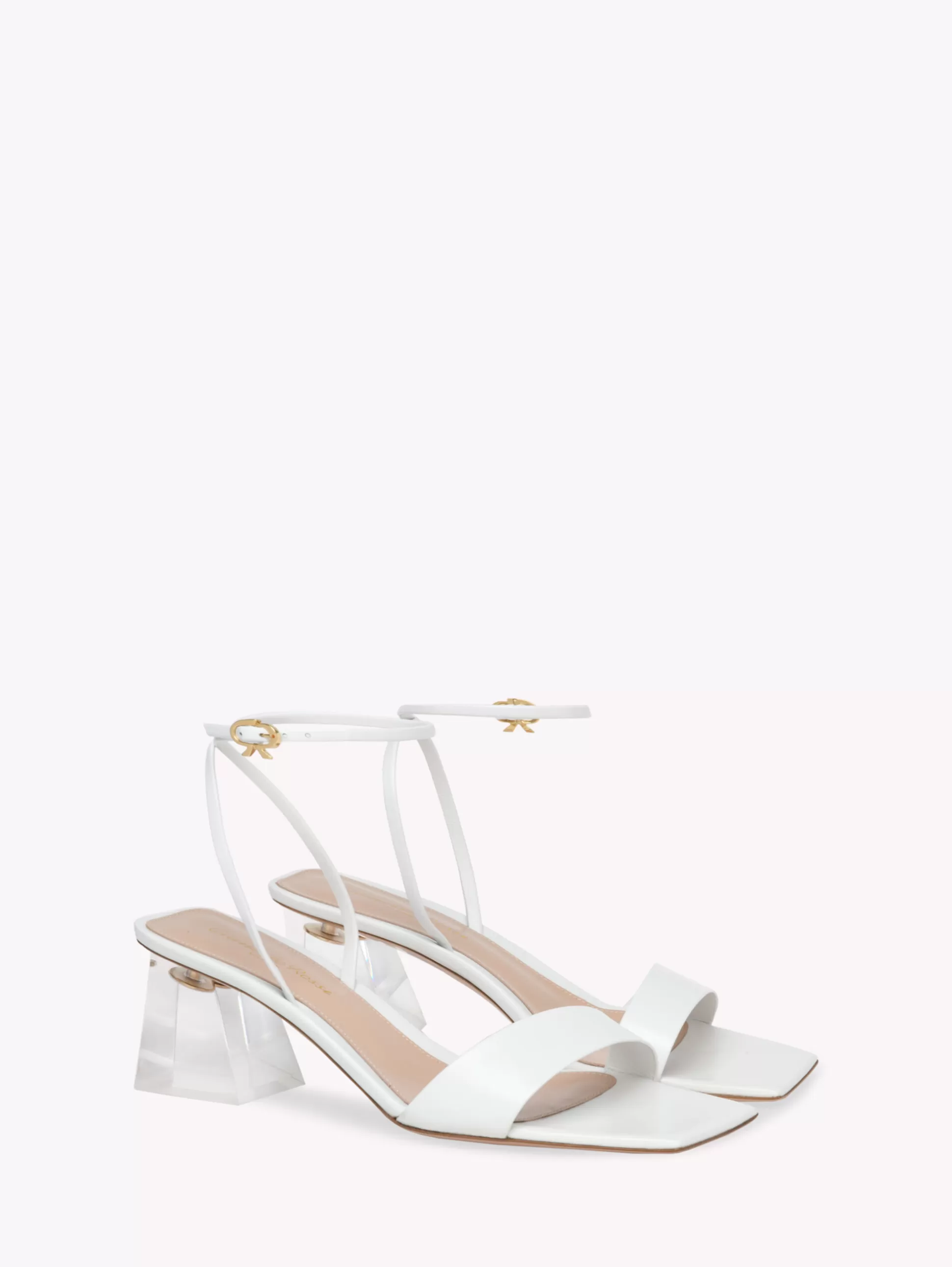 Gianvito Rossi Sandals-COSMIC SANDAL WHITE LEATHER