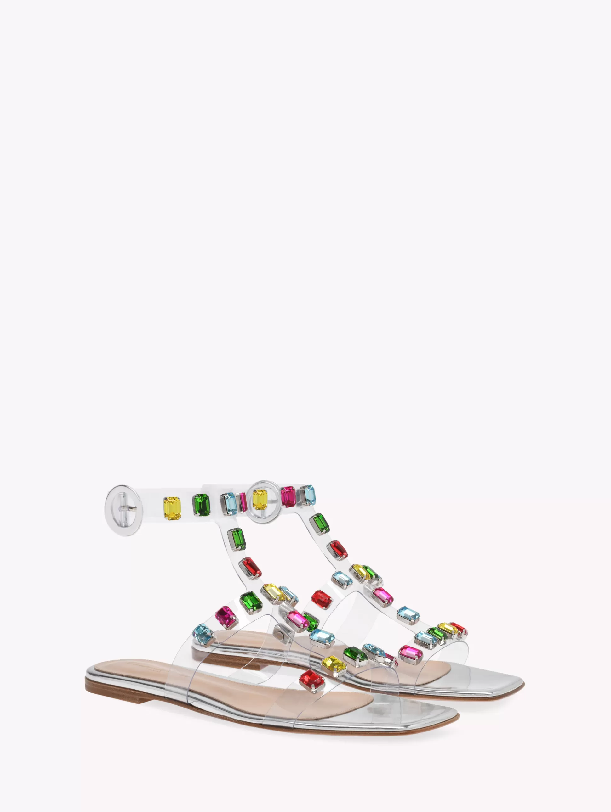 Gianvito Rossi Flats | Sandals-CRYSTAL CRASH 05 MULTICOLOR