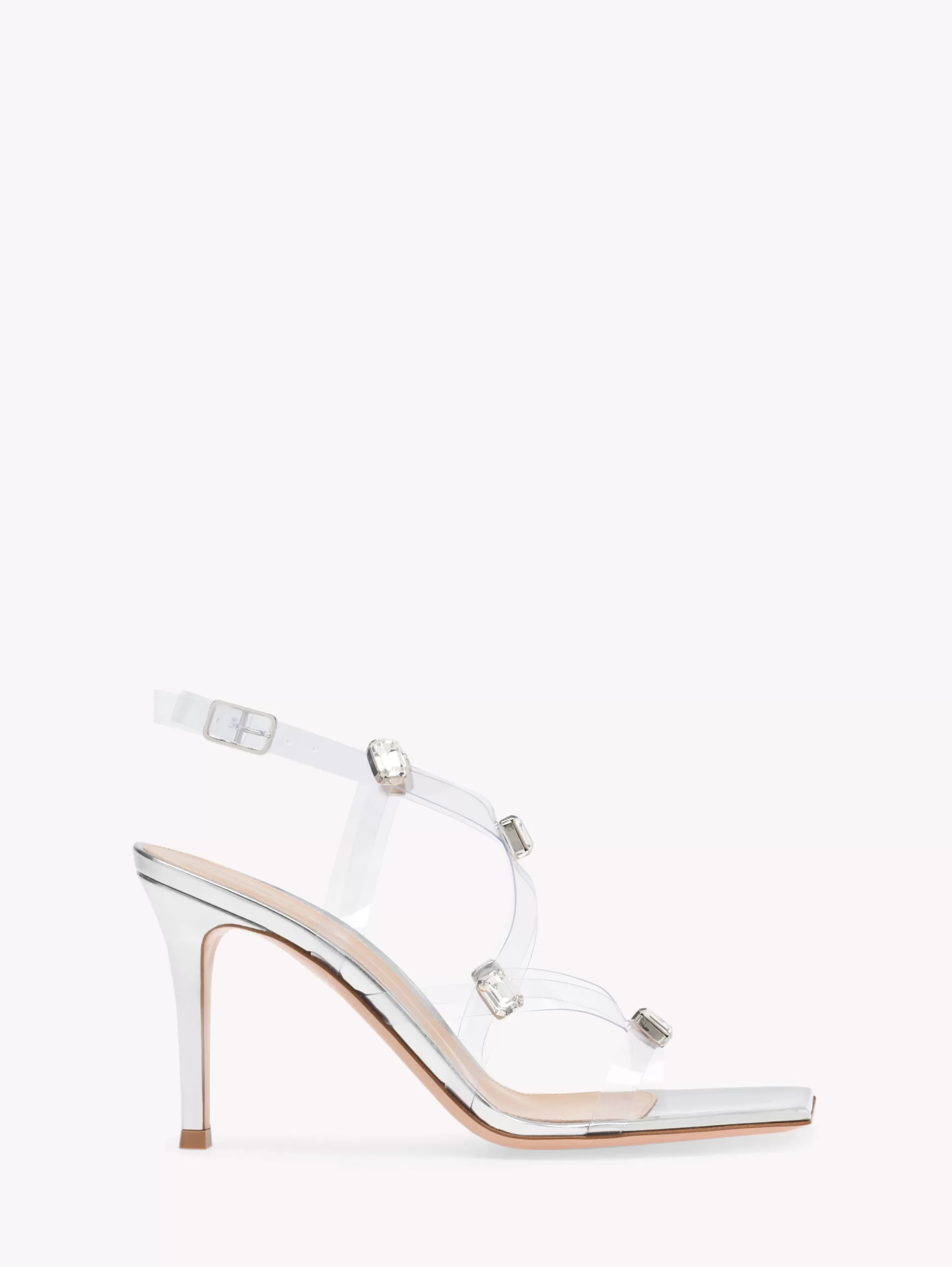 Gianvito Rossi Sandals-CRYSTAL FEVER SILVER