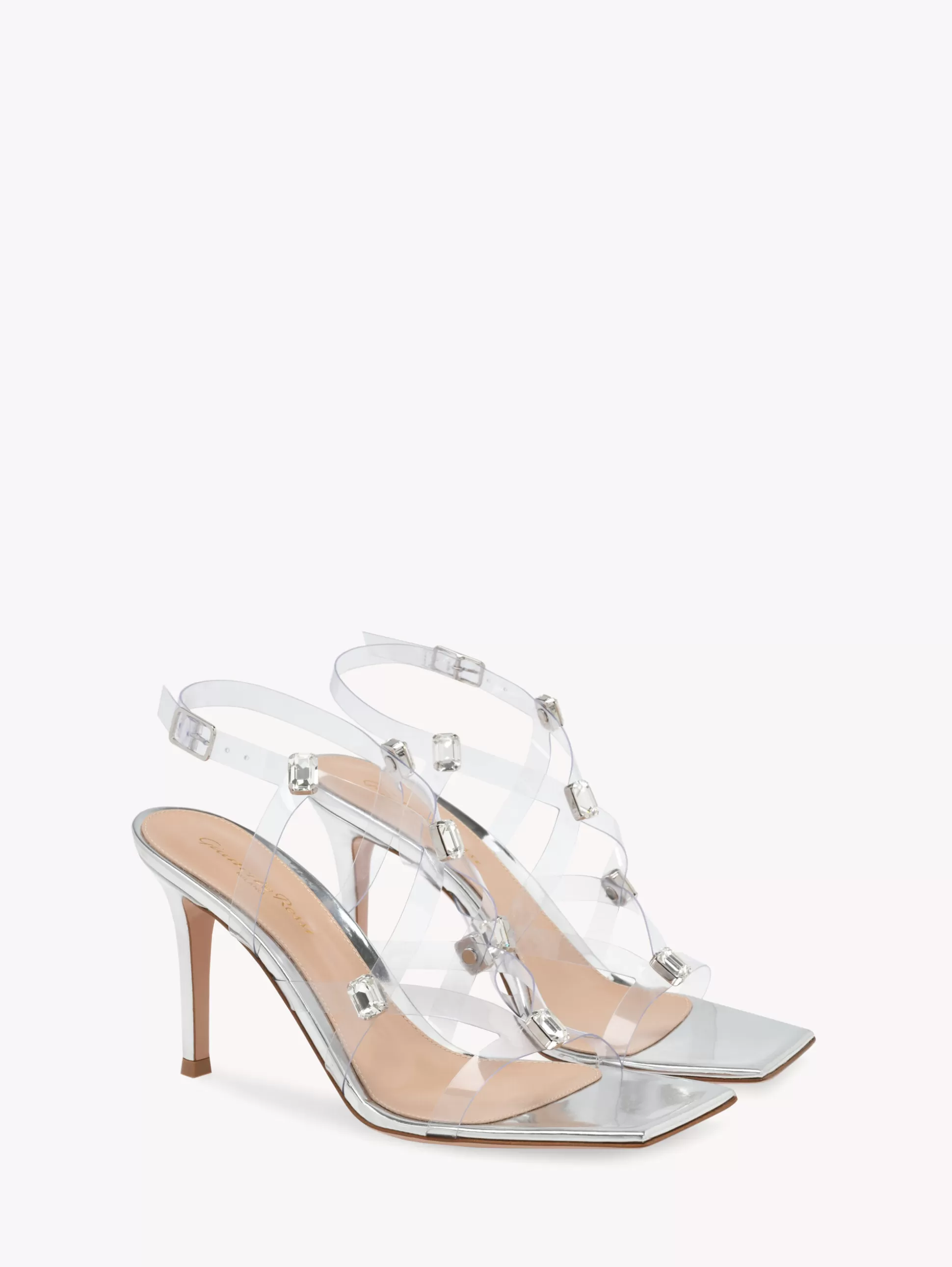 Gianvito Rossi Sandals-CRYSTAL FEVER SILVER