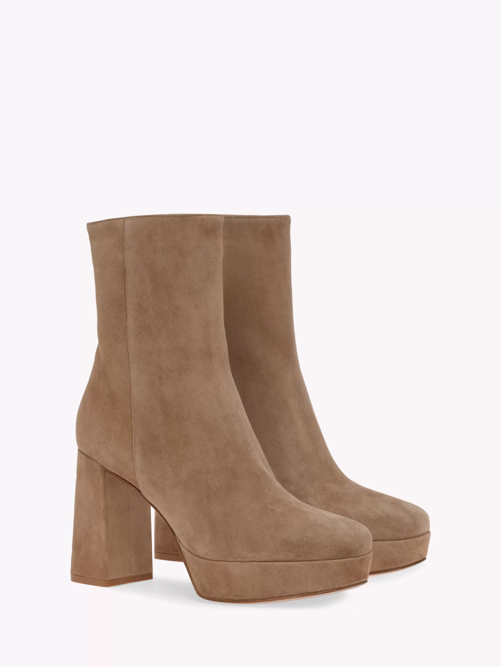 Gianvito Rossi Booties-DAISEN BROWN