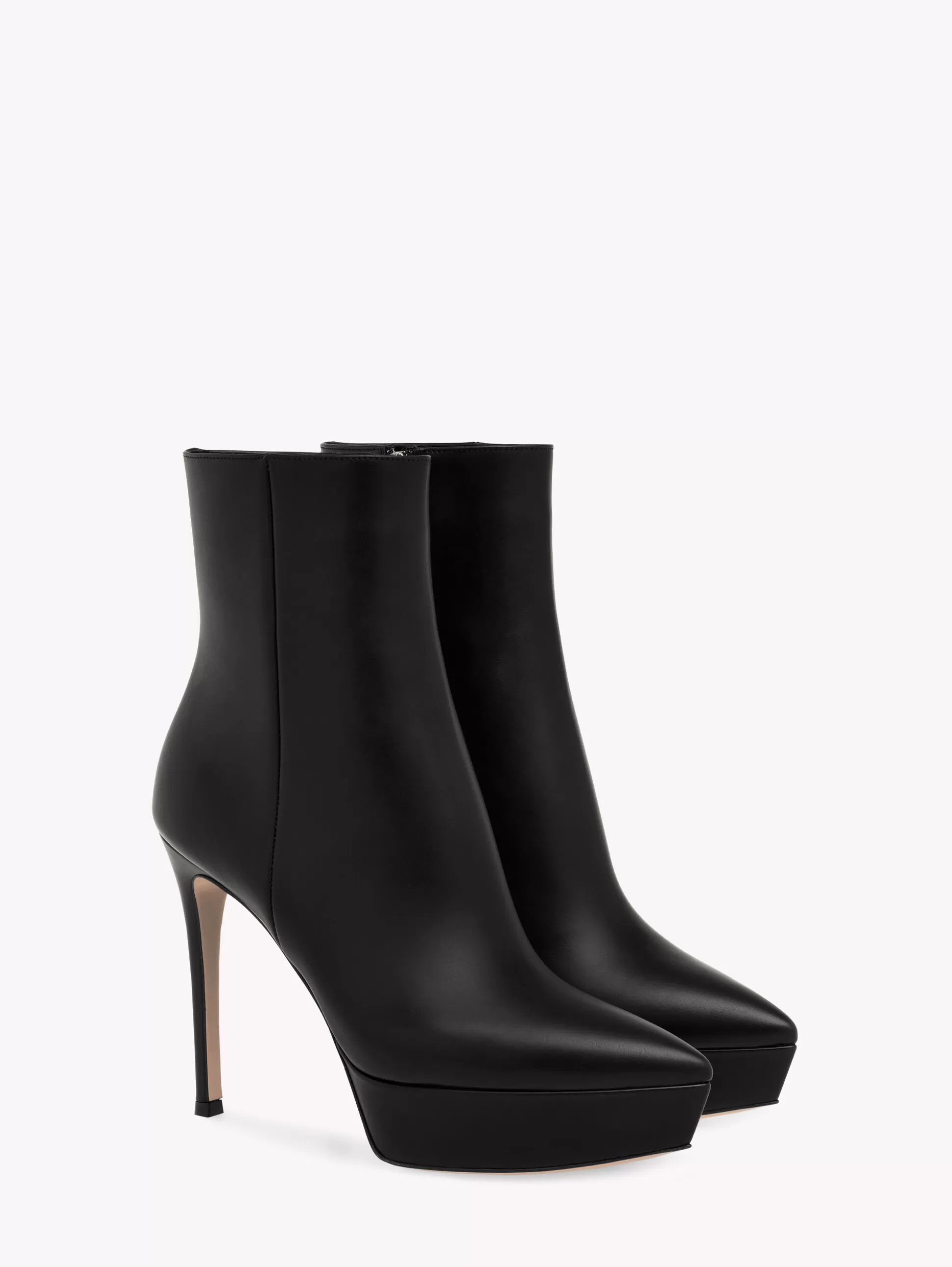 Gianvito Rossi Booties-DASHA BOOTIE BLACK LEATHER