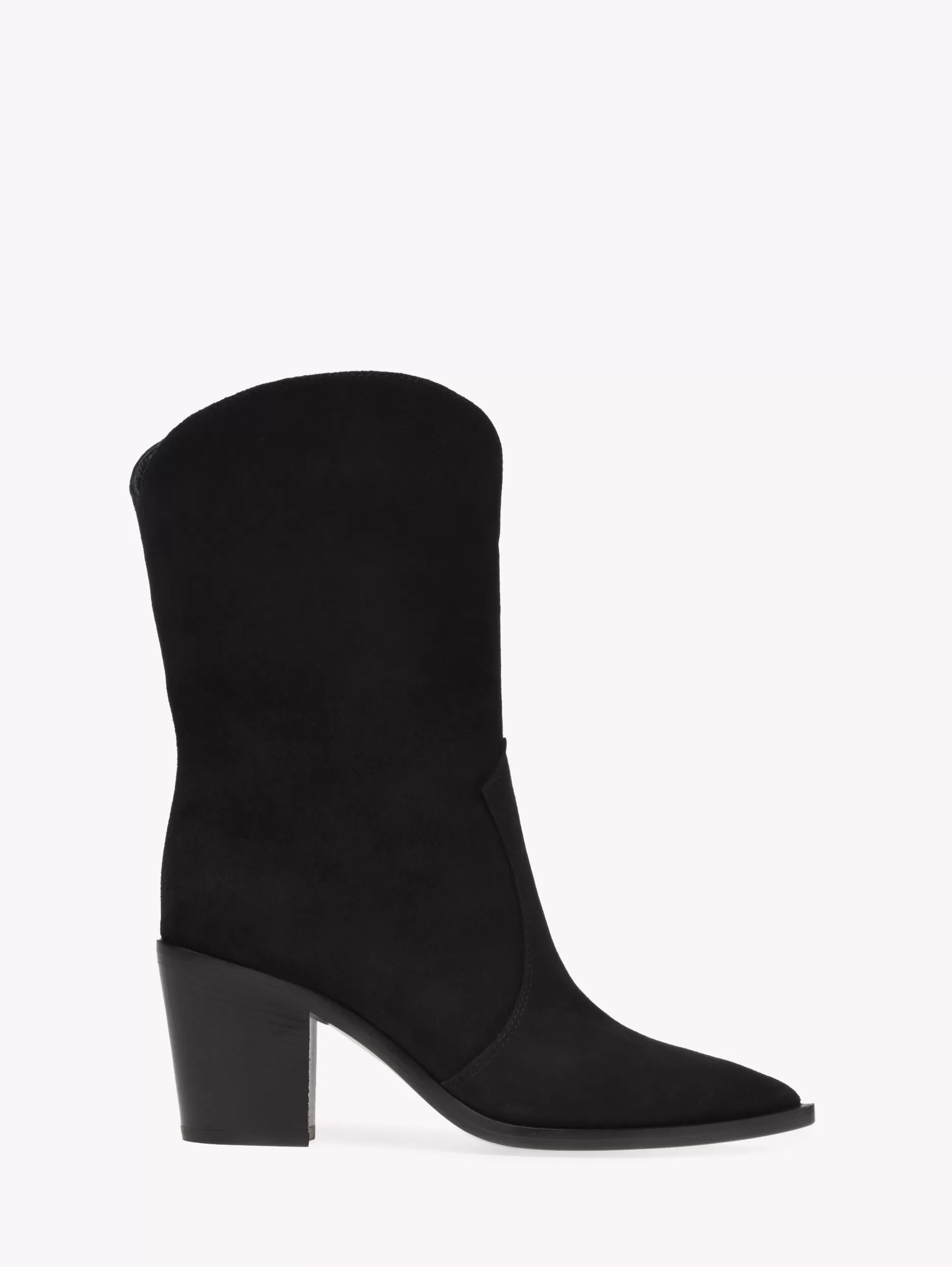 Gianvito Rossi Booties-DENVER BLACK SUEDE