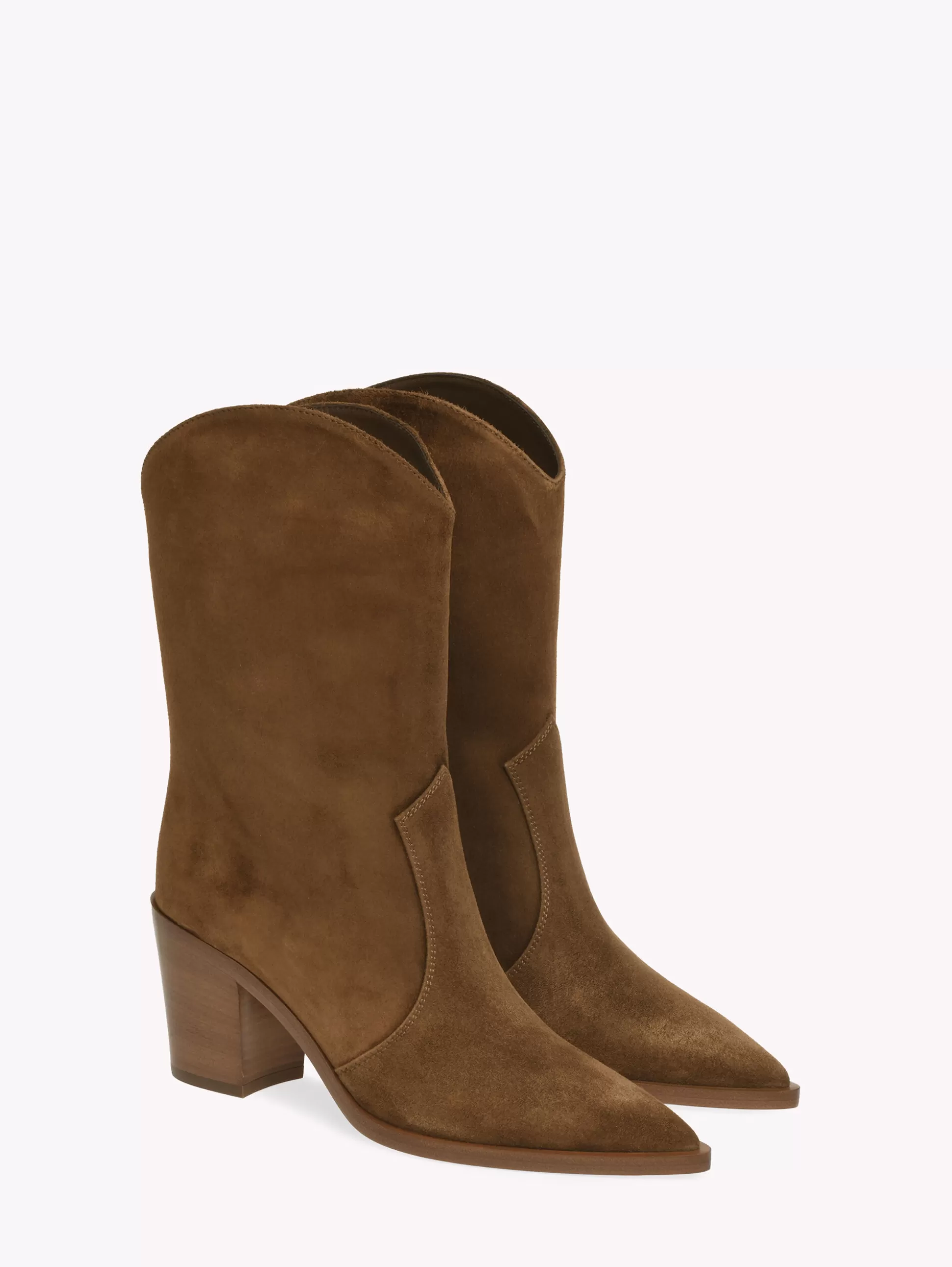 Gianvito Rossi Booties-DENVER BROWN