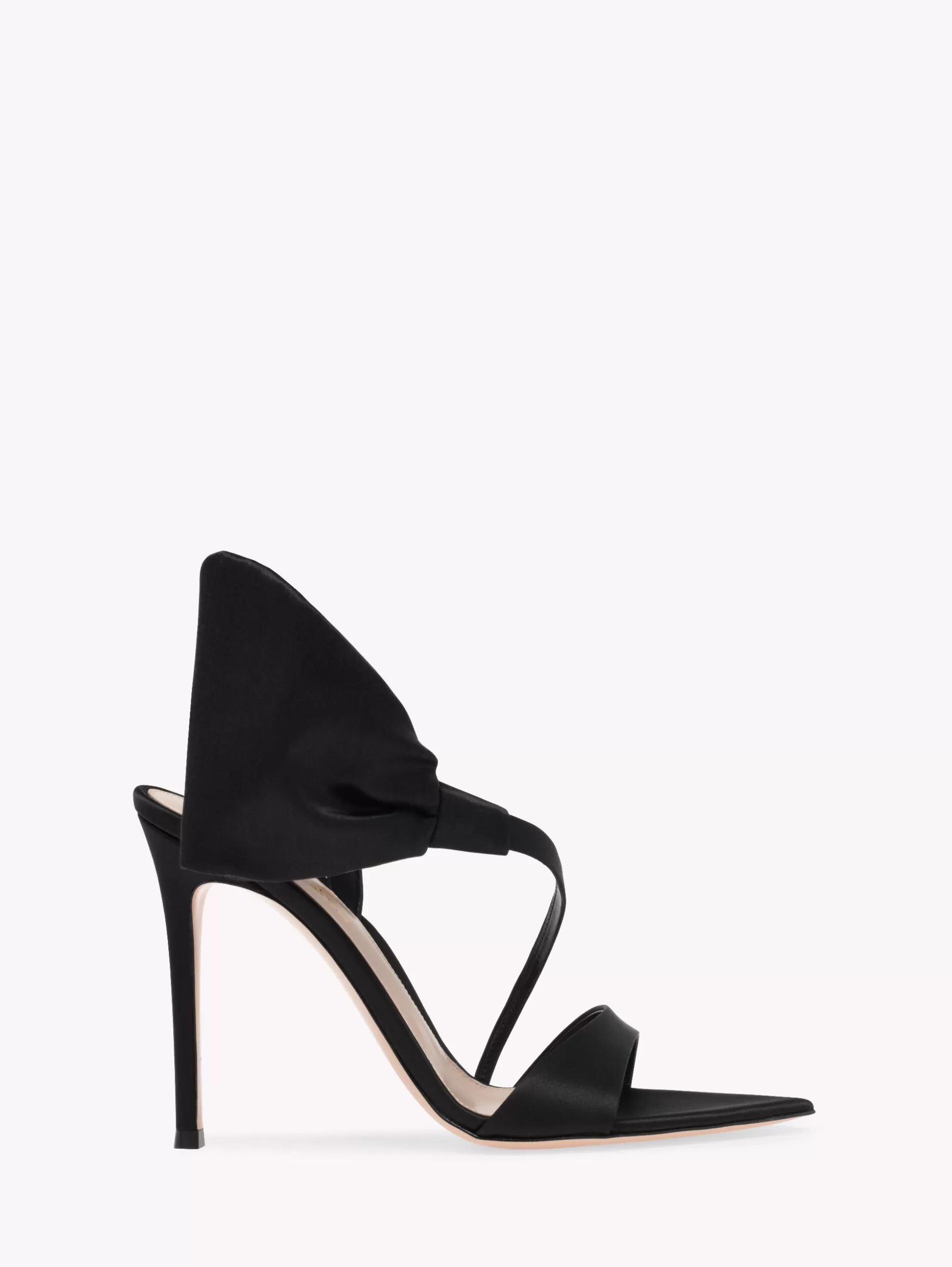 Gianvito Rossi Sandals-DOSITEA BLACK SATIN