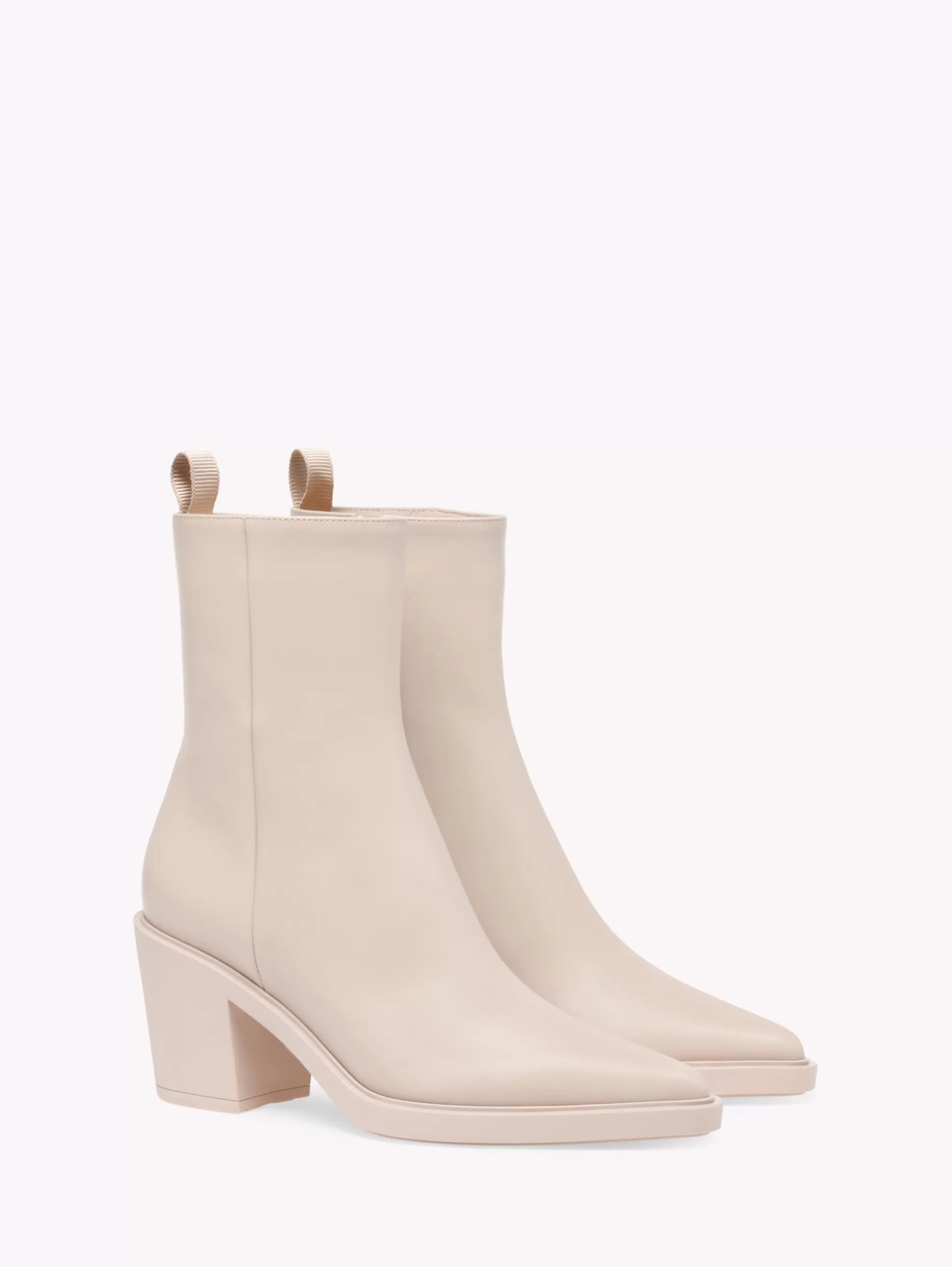 Gianvito Rossi Booties-DYLAN NEUTRALS