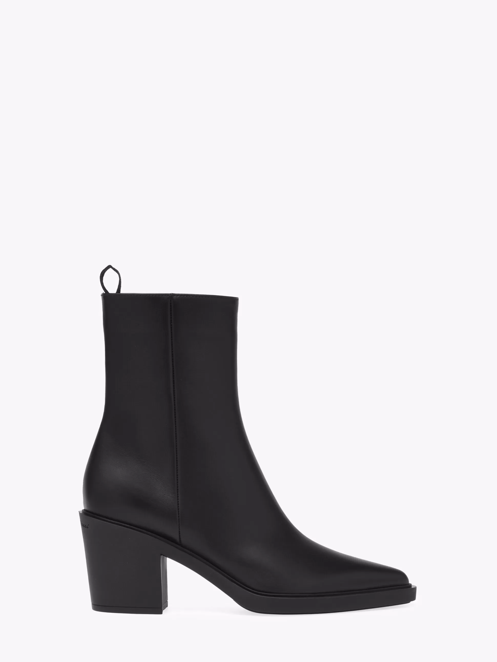 Gianvito Rossi Booties-DYLAN BLACK LEATHER