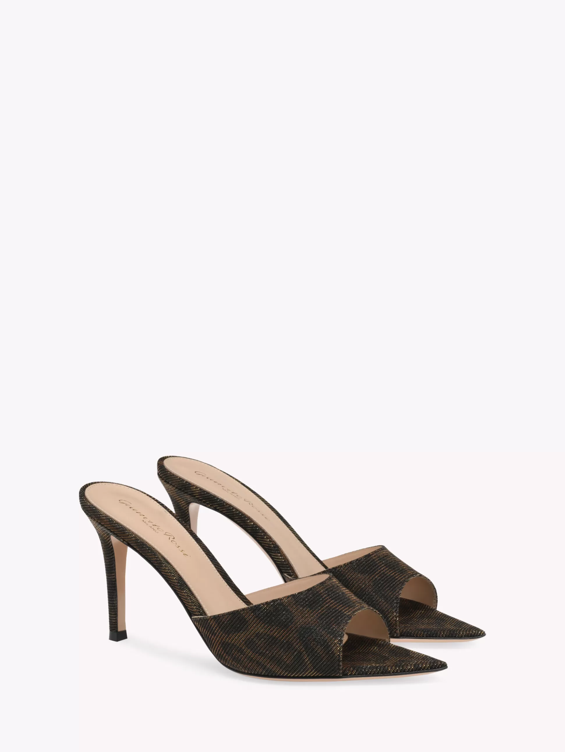 Gianvito Rossi Mules-ELLE 85 BROWN