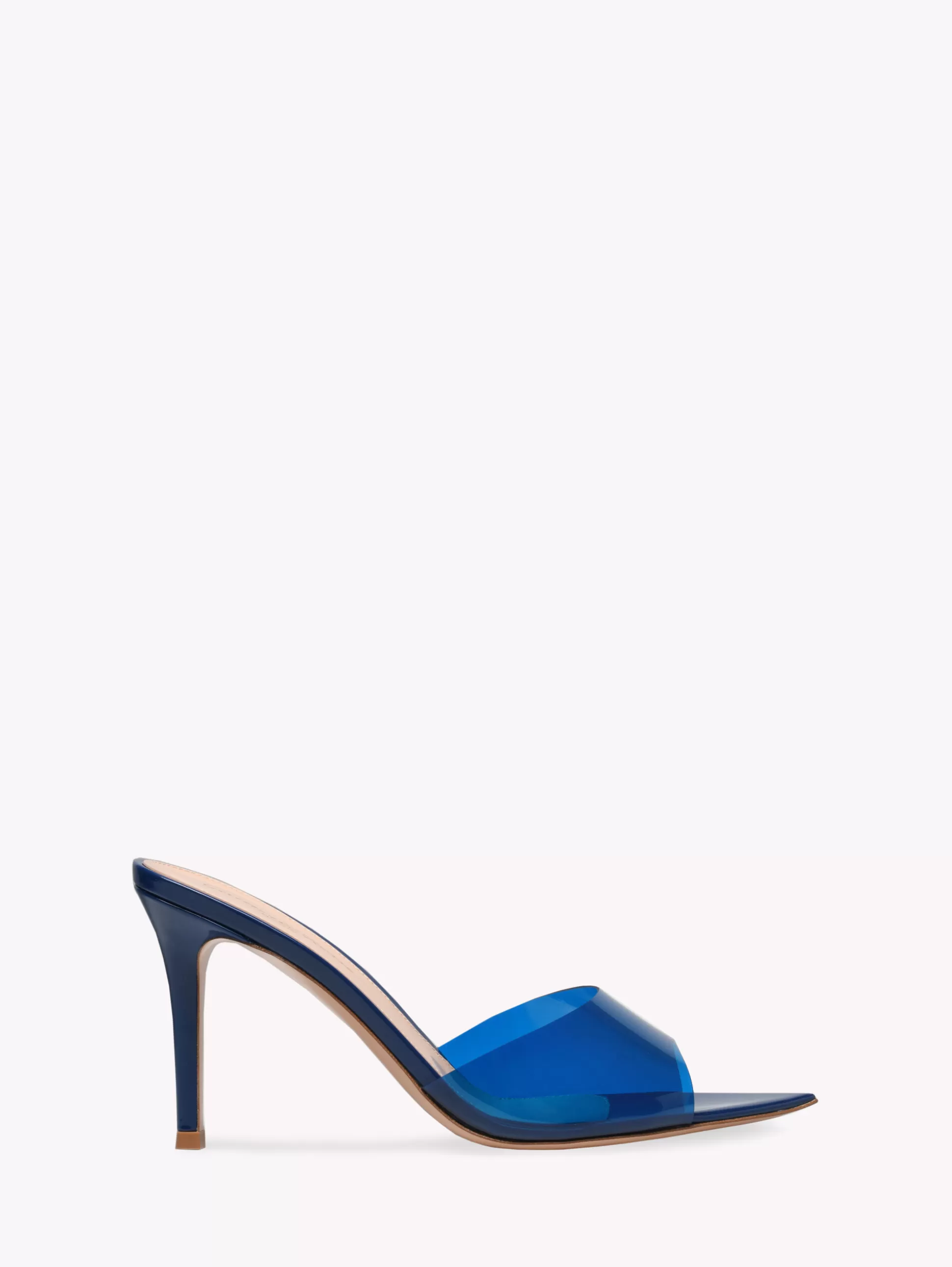 Gianvito Rossi Mules | Plexi-ELLE 85 BLUE