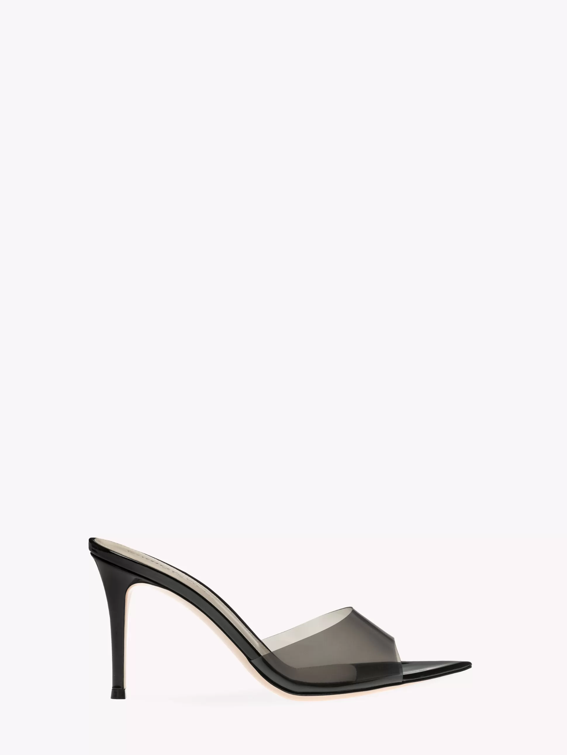 Gianvito Rossi Mules | Plexi-ELLE 85 BLACK