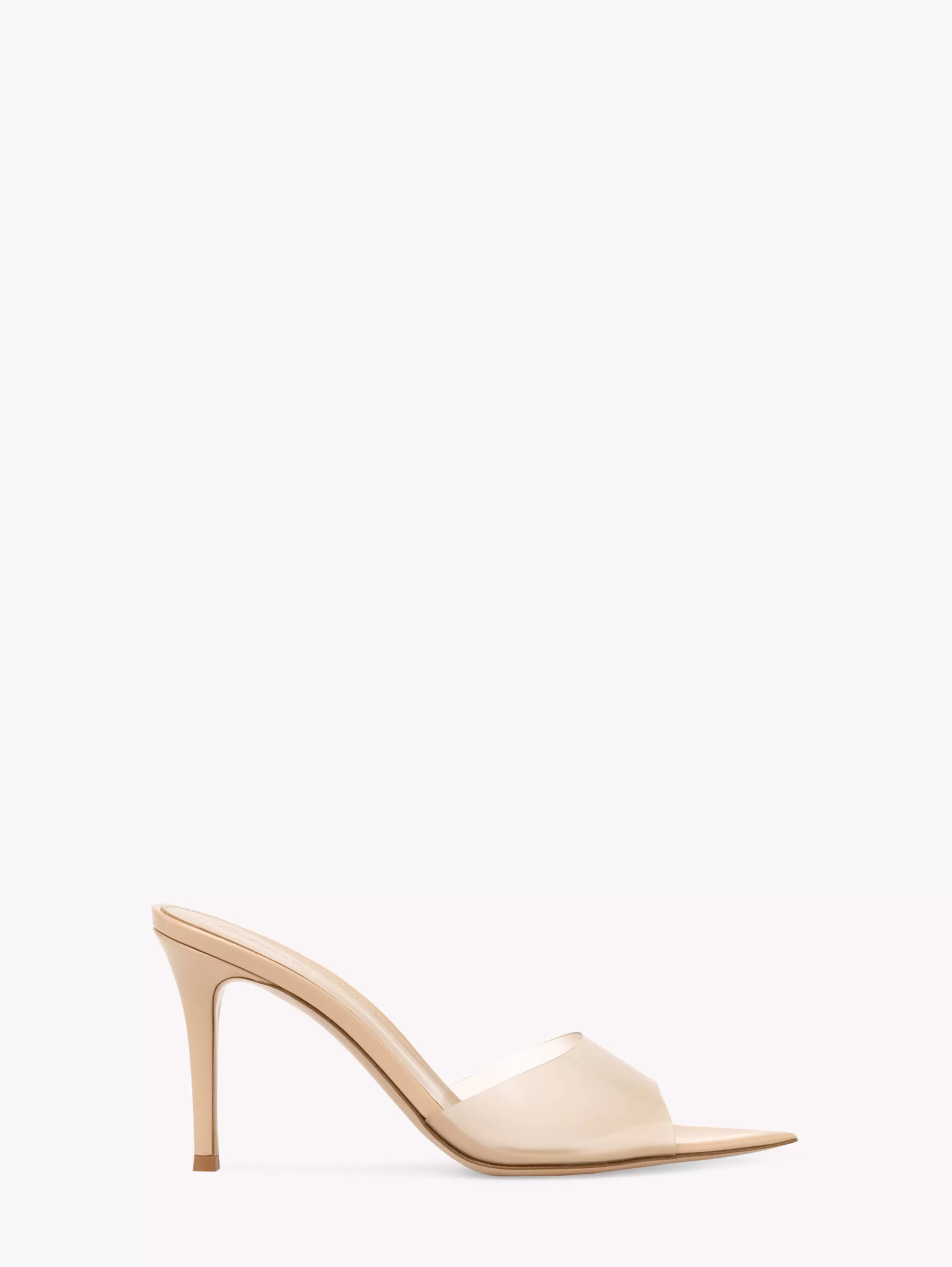 Gianvito Rossi Mules | Plexi-ELLE 85 NEUTRALS