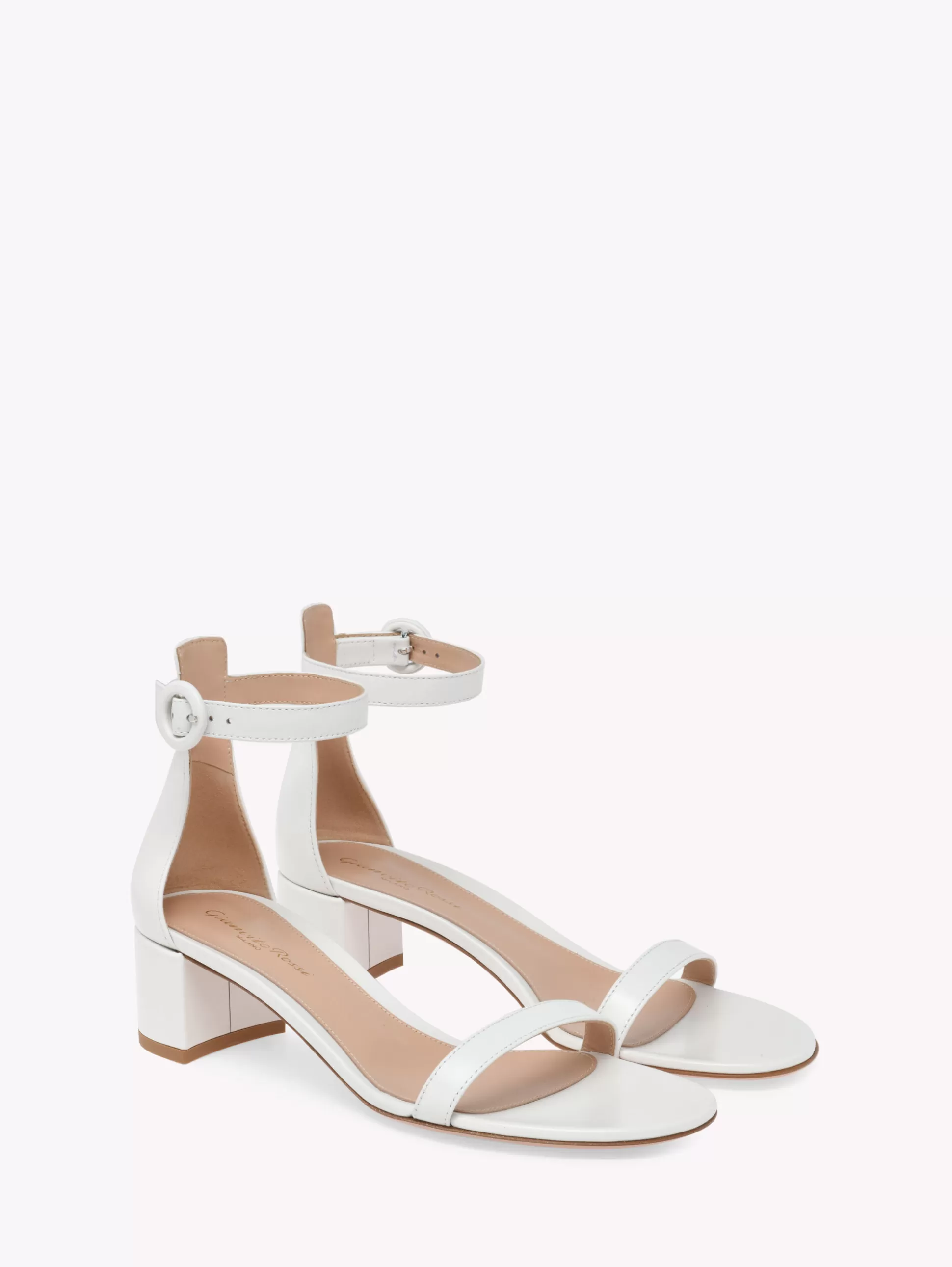 Gianvito Rossi Sandals-GAETA 45 WHITE LEATHER