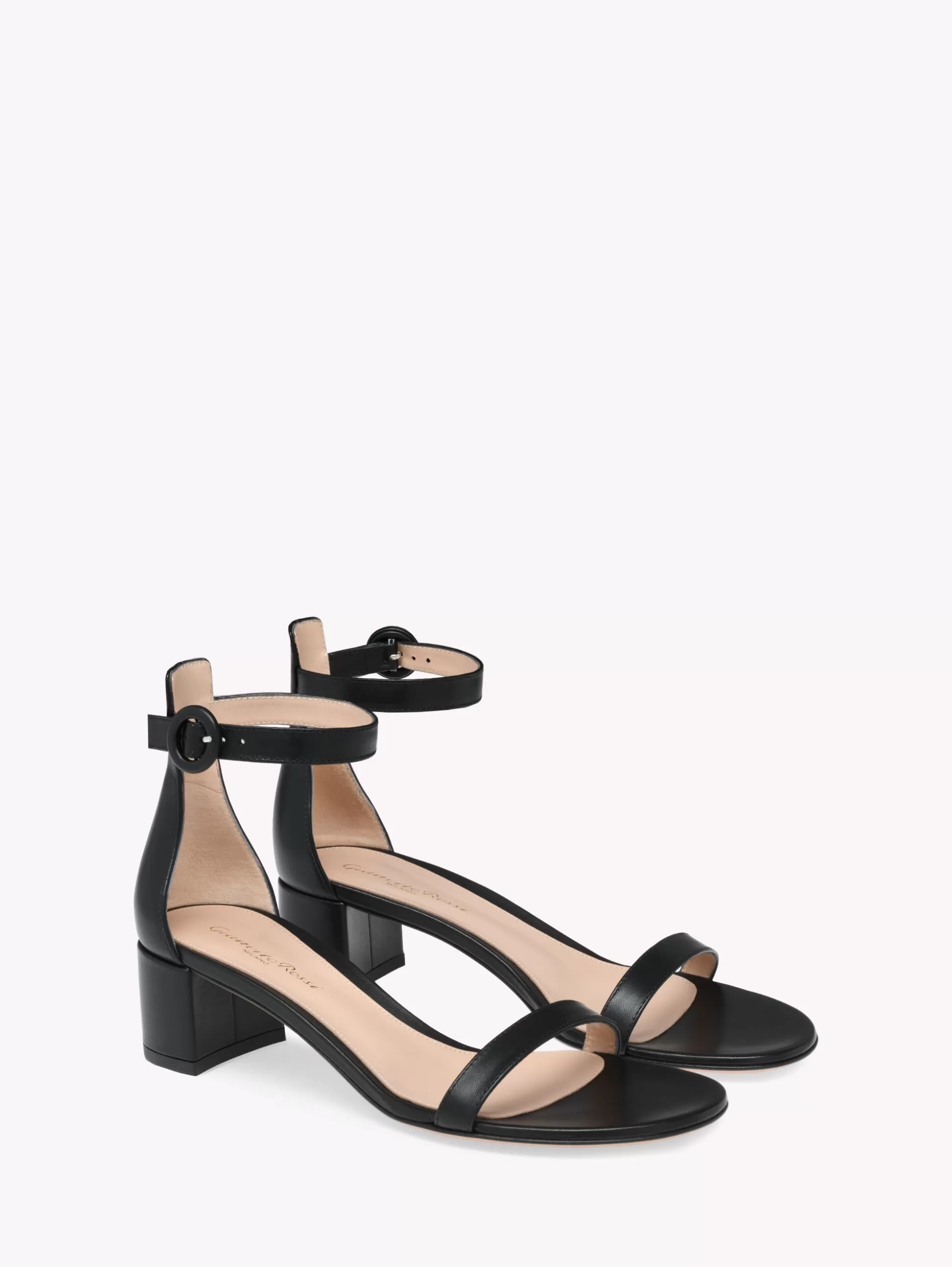 Gianvito Rossi Sandals-GAETA 45 BLACK LEATHER