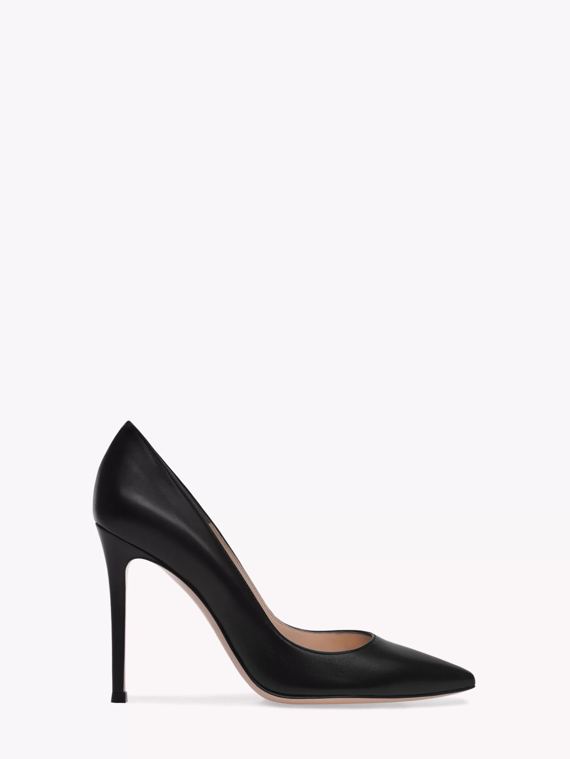 Gianvito Rossi Pumps | Signatures-GIANVITO 105 BLACK LEATHER