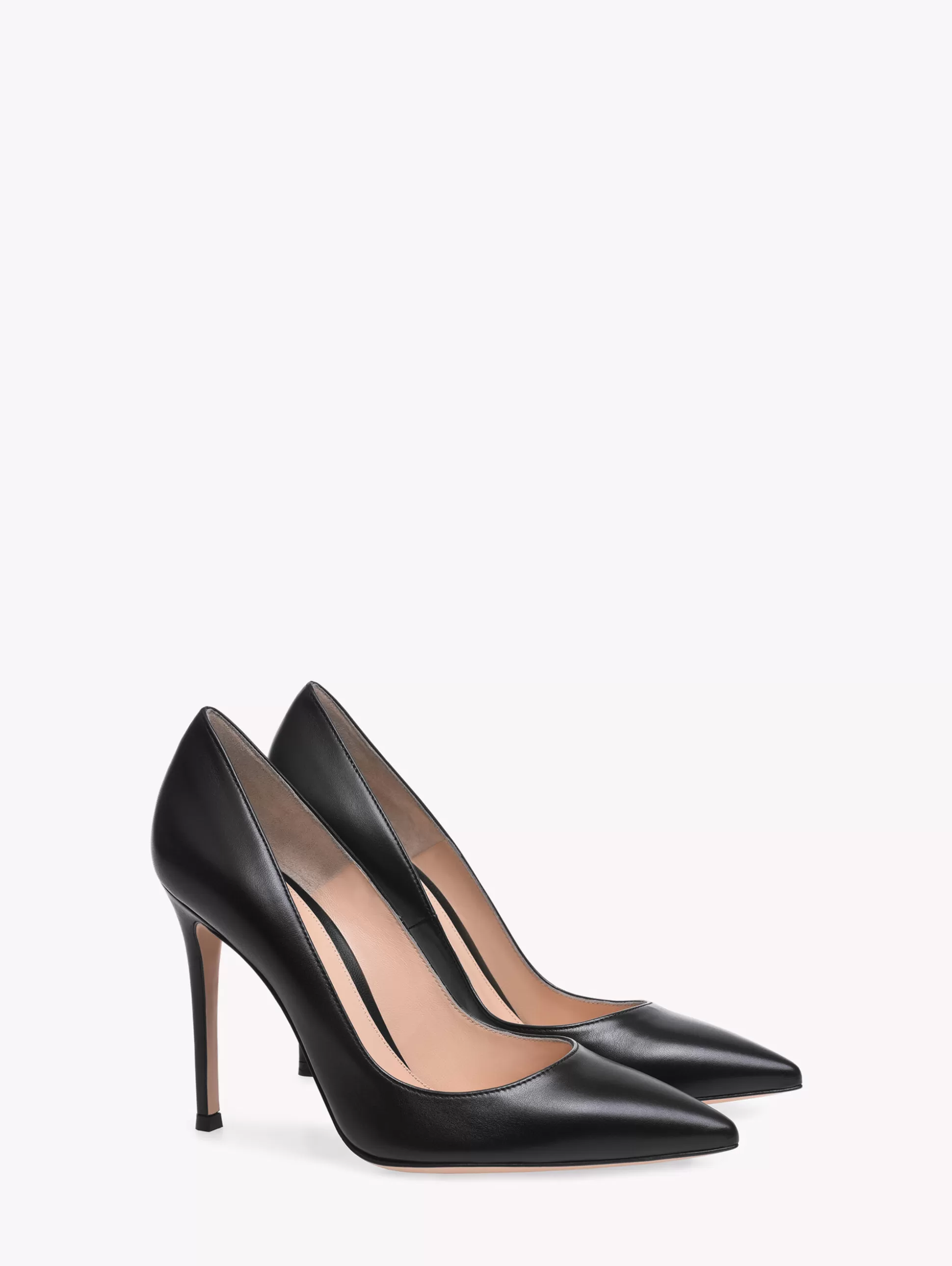 Gianvito Rossi Pumps | Signatures-GIANVITO 105 BLACK LEATHER