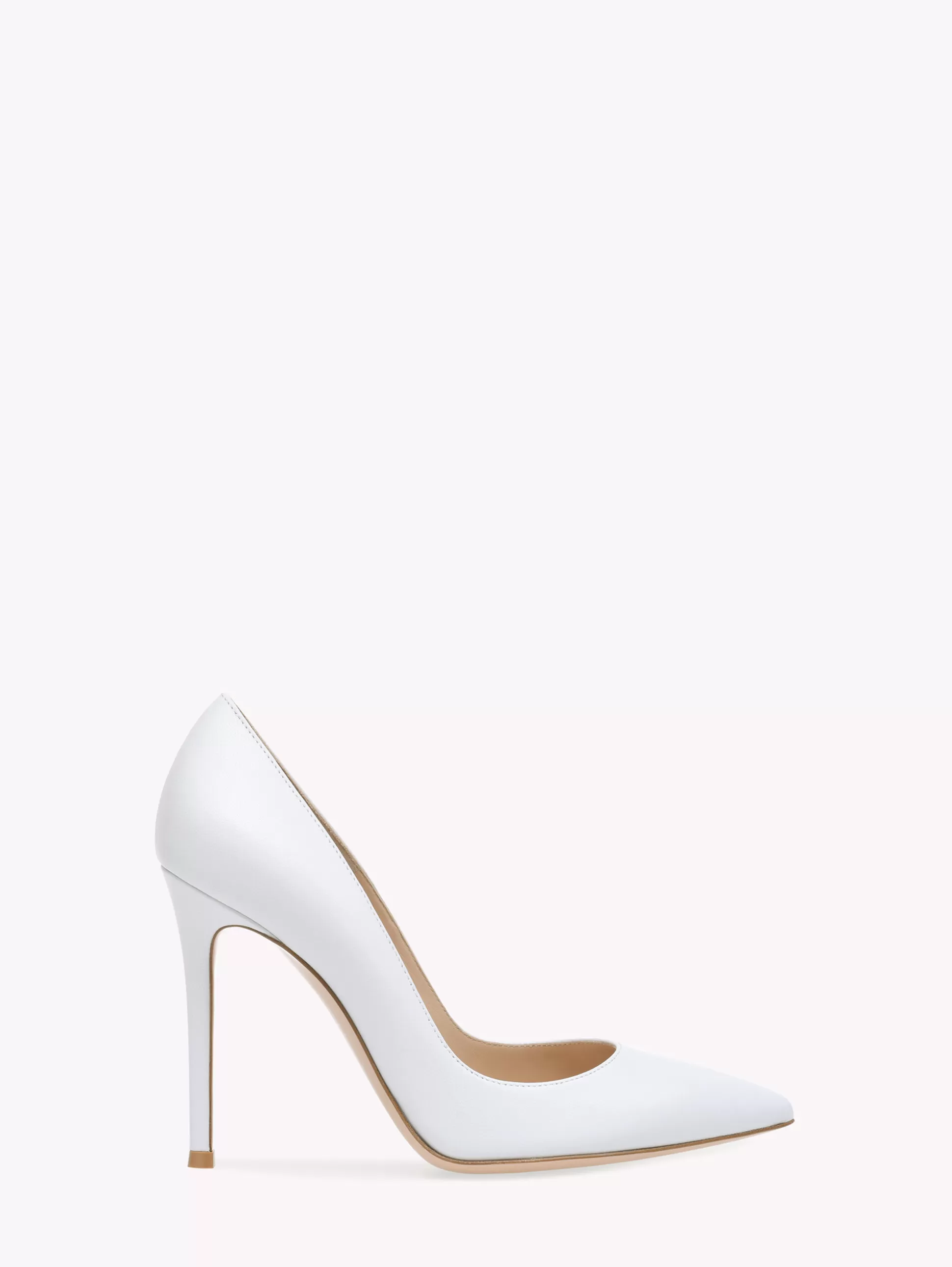 Gianvito Rossi Pumps | Signatures-GIANVITO 105 WHITE LEATHER