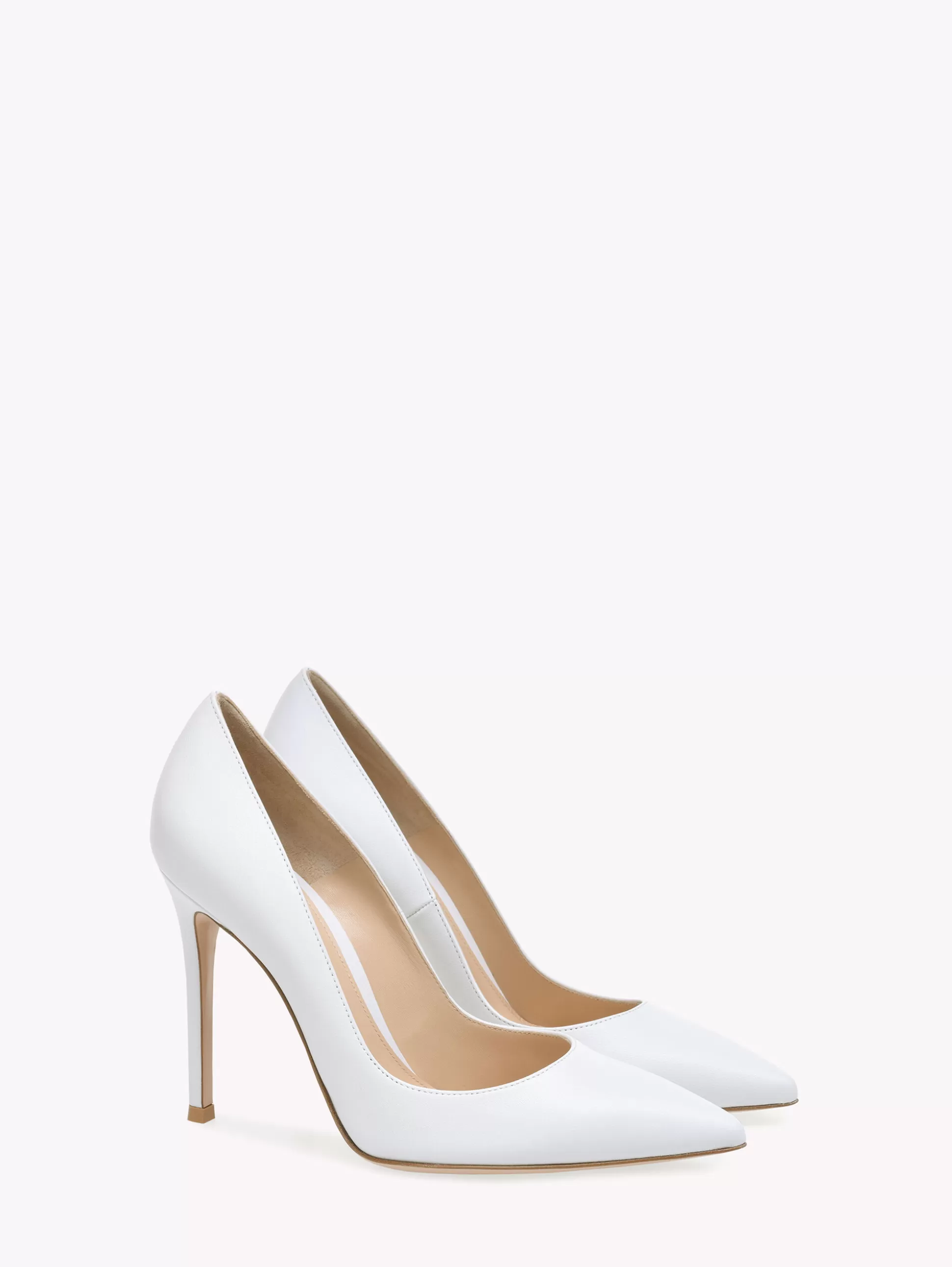 Gianvito Rossi Pumps | Signatures-GIANVITO 105 WHITE LEATHER