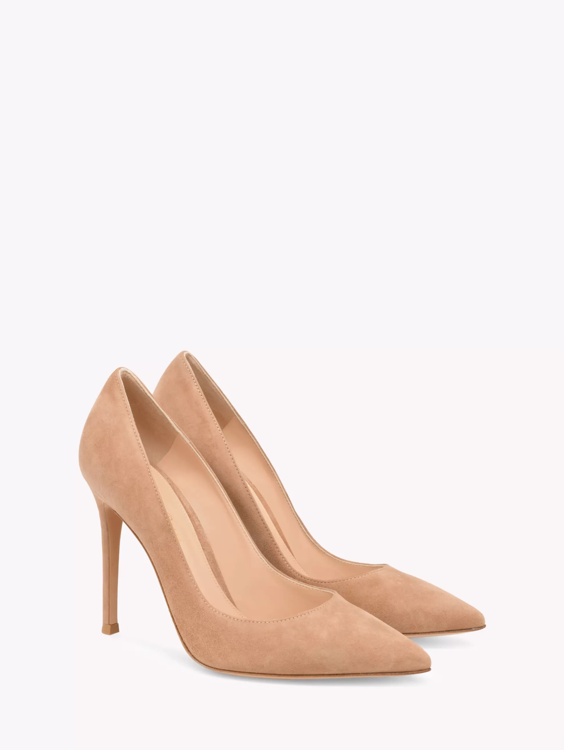 Gianvito Rossi Pumps | Signatures-GIANVITO 105 PRALINE PINK SUEDE