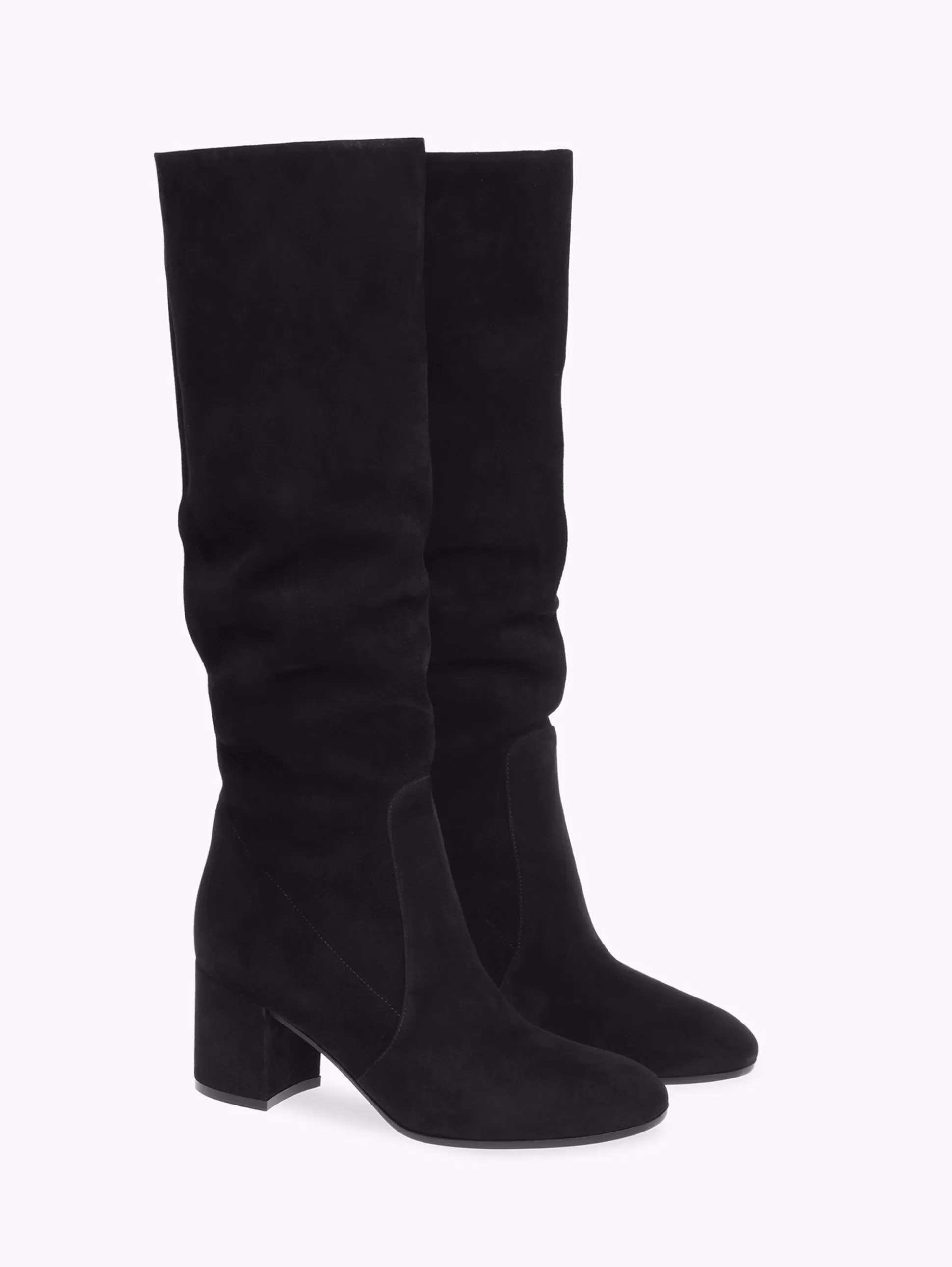 Gianvito Rossi Boots-GLEN 60 BLACK SUEDE