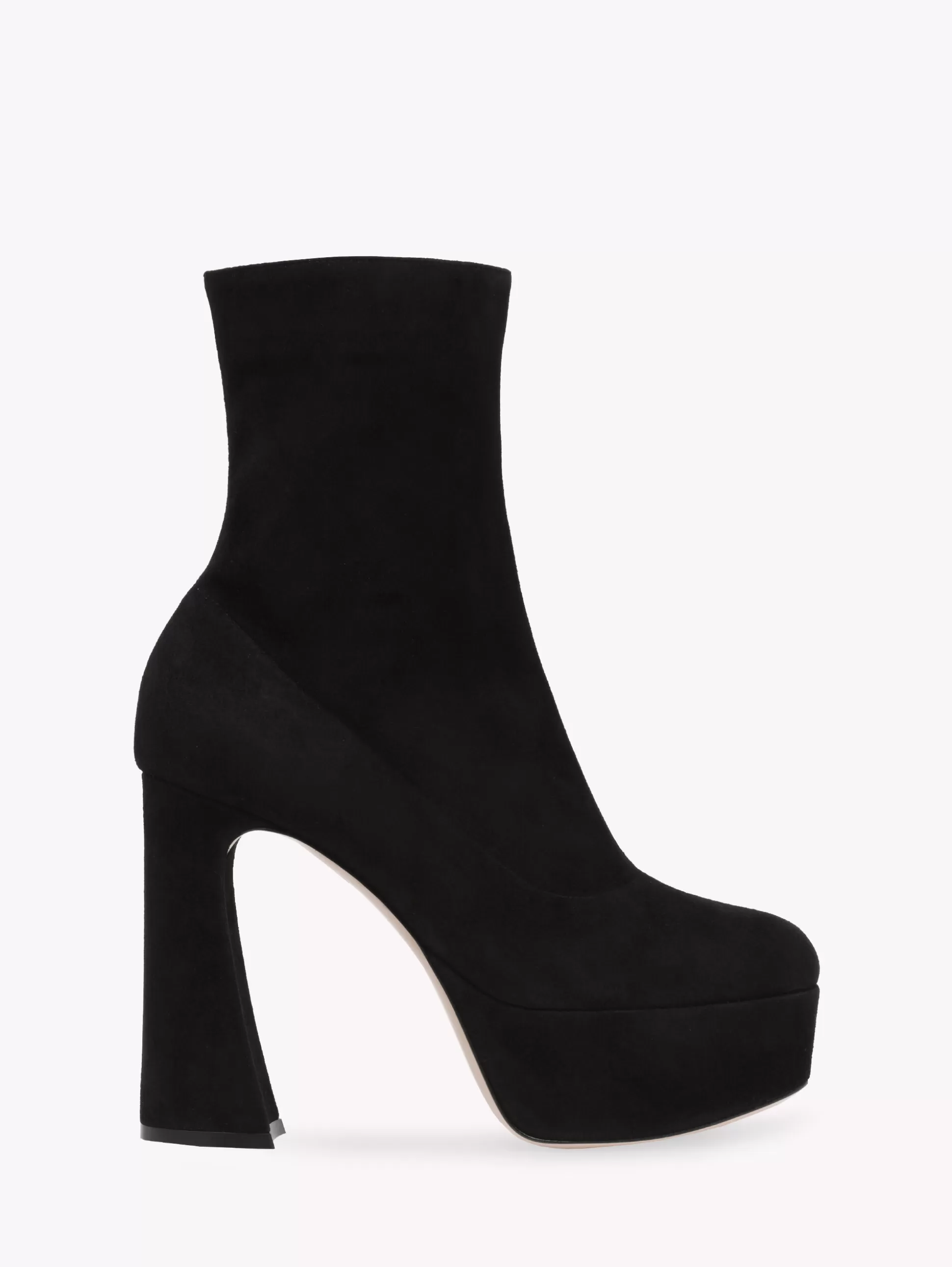 Gianvito Rossi Booties-HOLLY BOOTIE BLACK SUEDE