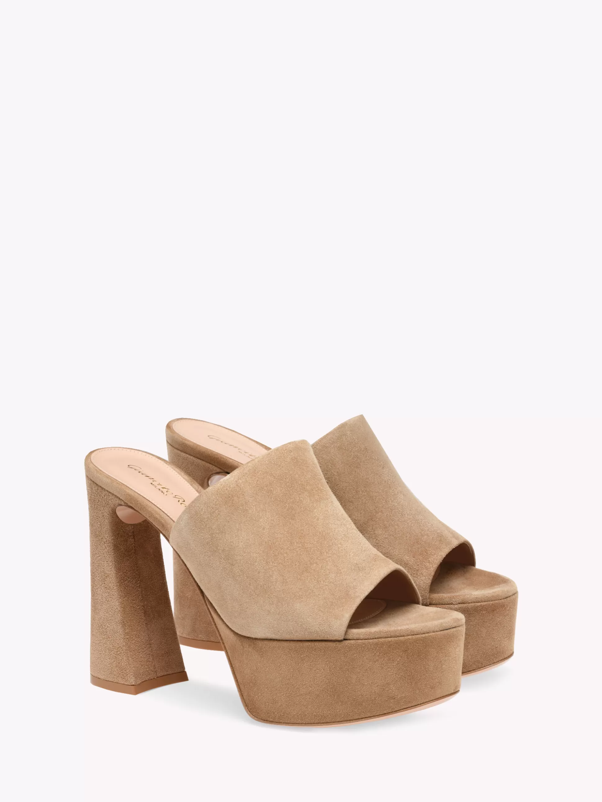 Gianvito Rossi Mules-HOLLY MULE BROWN