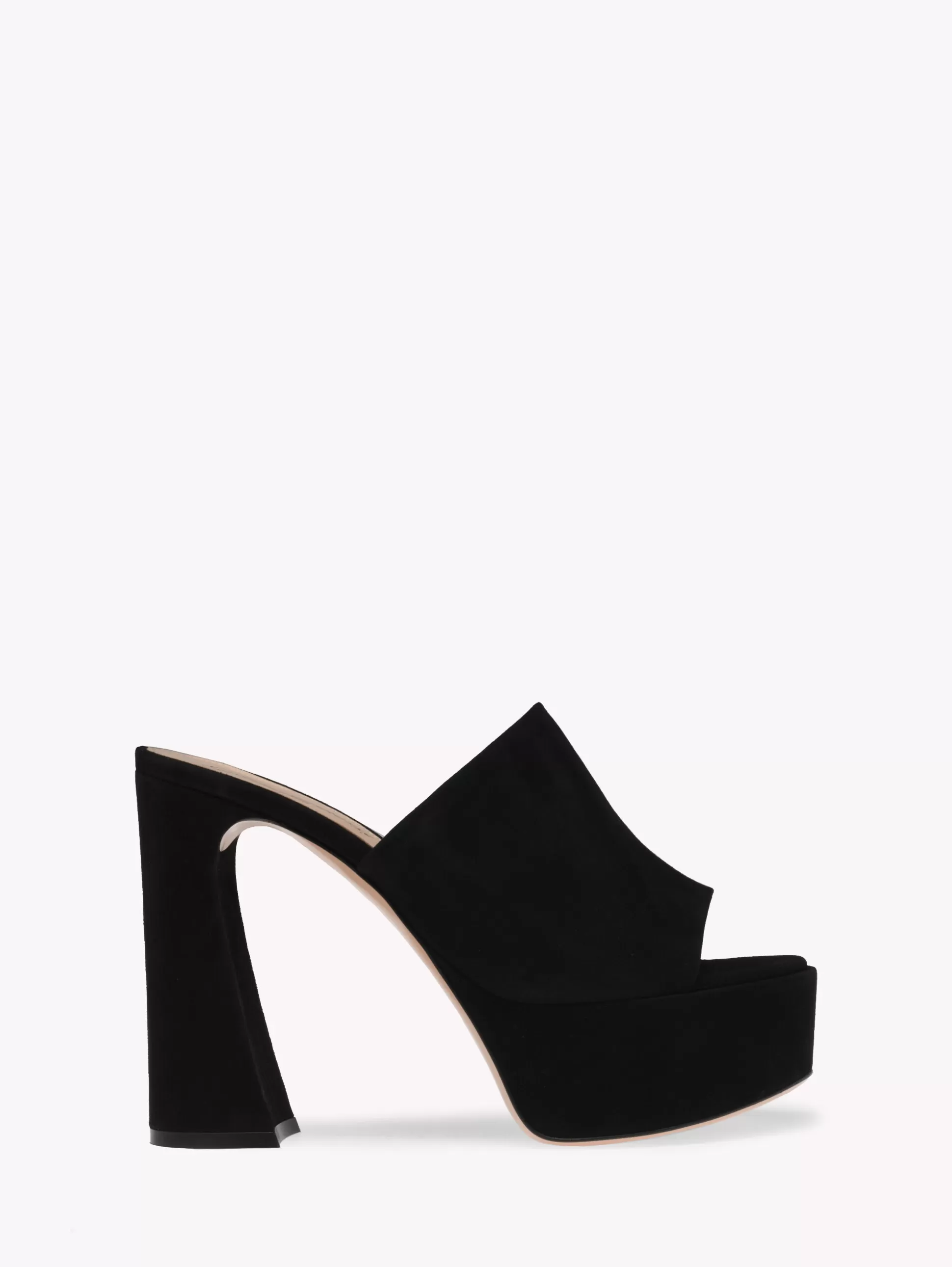 Gianvito Rossi Mules-HOLLY MULE BLACK SUEDE