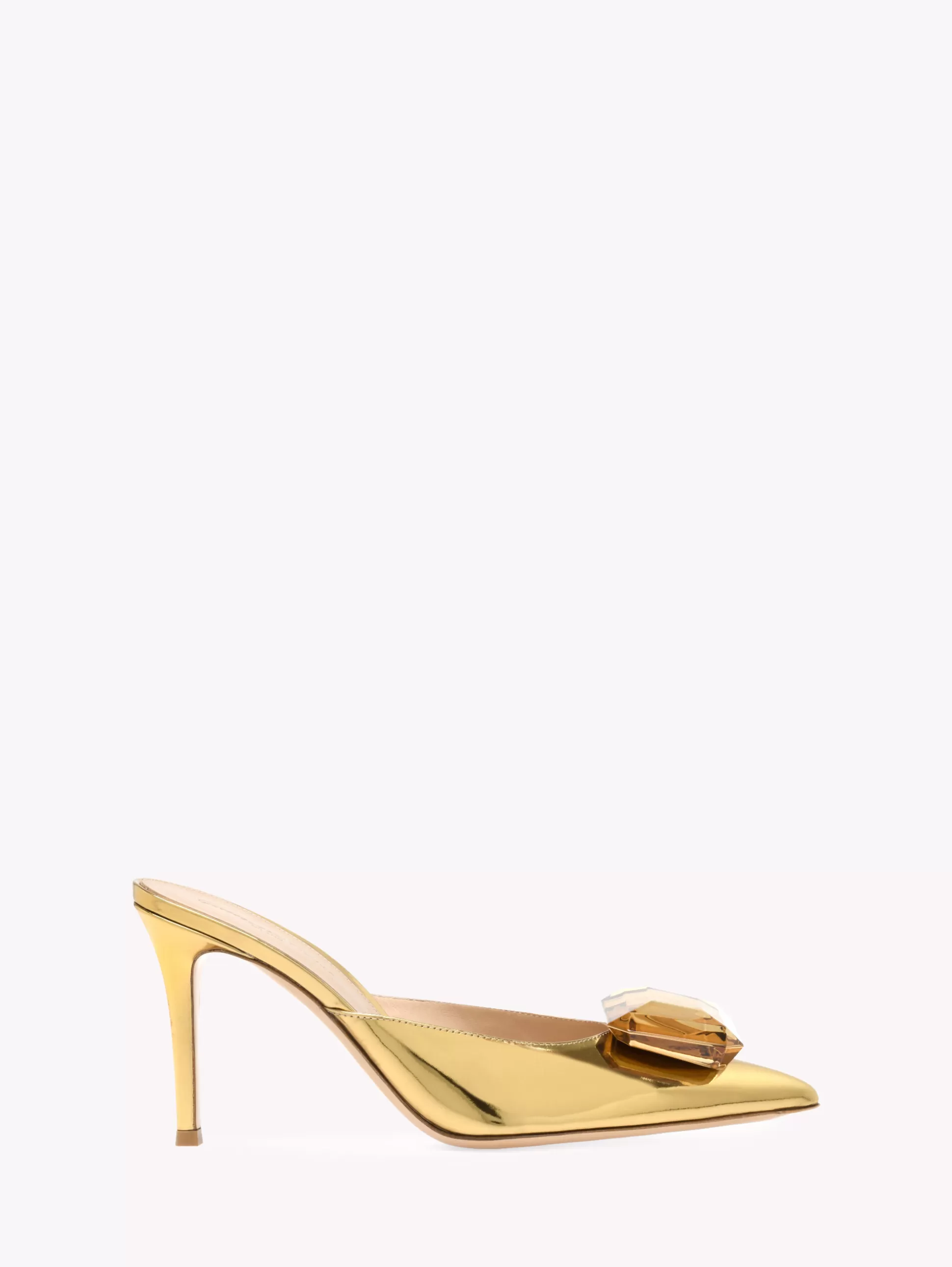 Gianvito Rossi Mules | Jaipur-JAIPUR MULE 85 GOLD