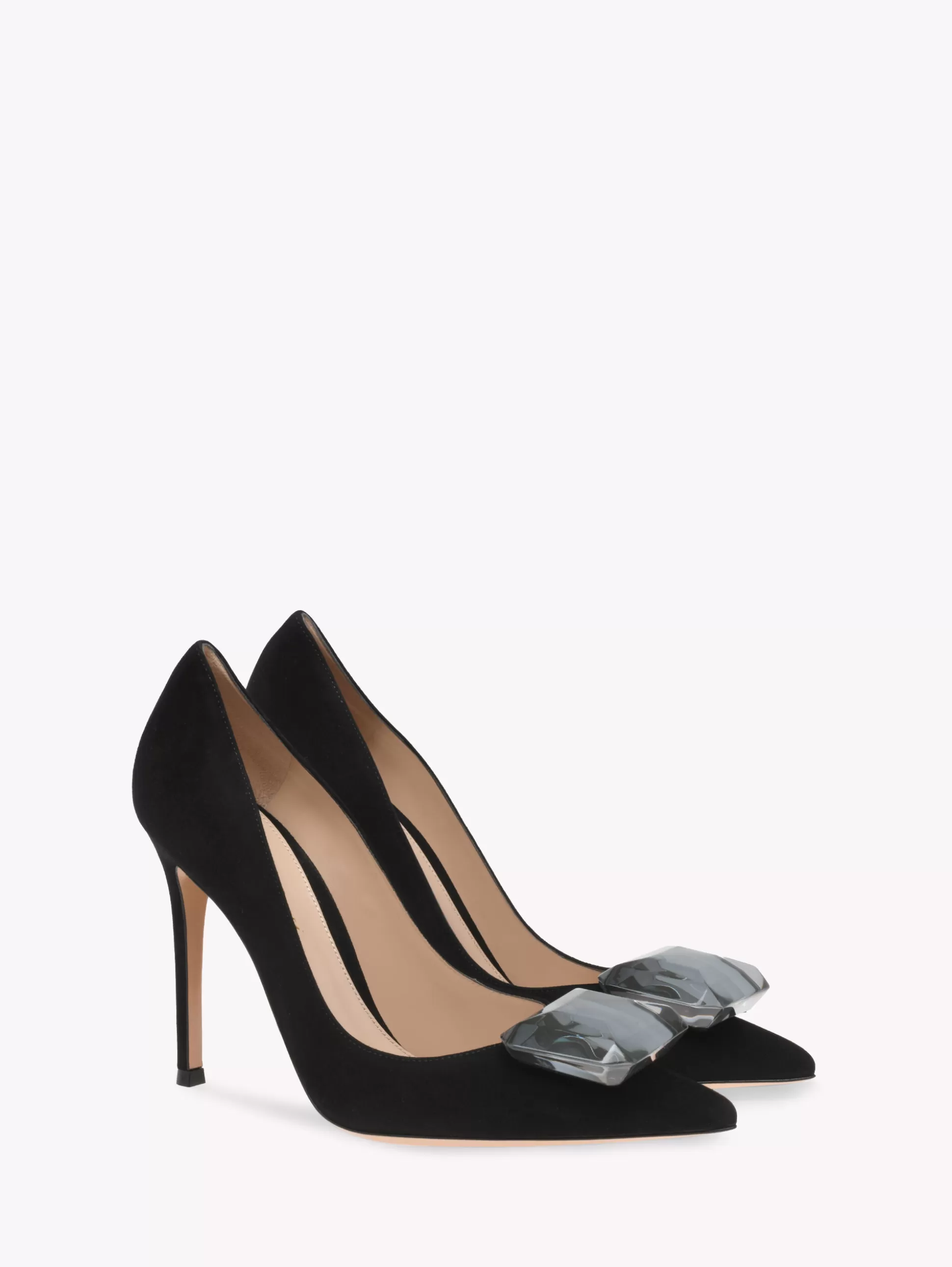 Gianvito Rossi Pumps | Jaipur-JAIPUR PUMP BLACK SUEDE