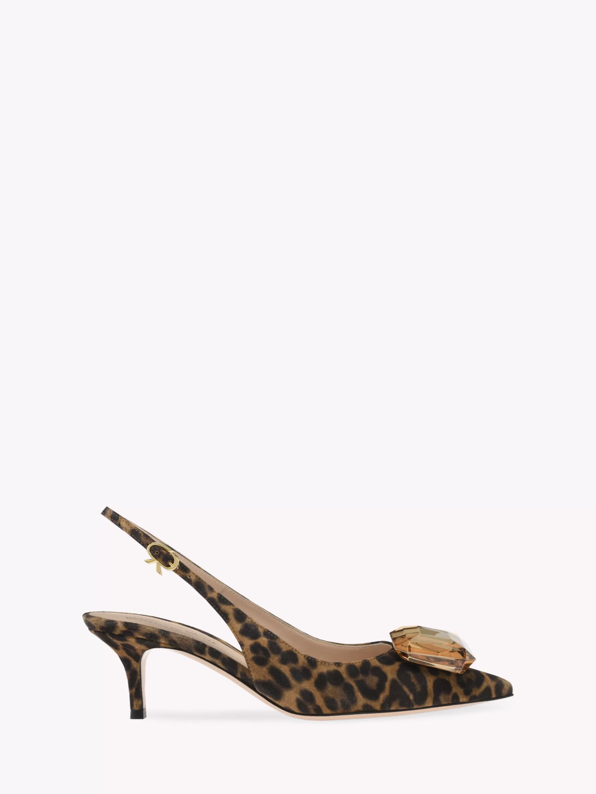 Gianvito Rossi Pumps | Jaipur-JAIPUR SLING 55 LEOPARD PRINT