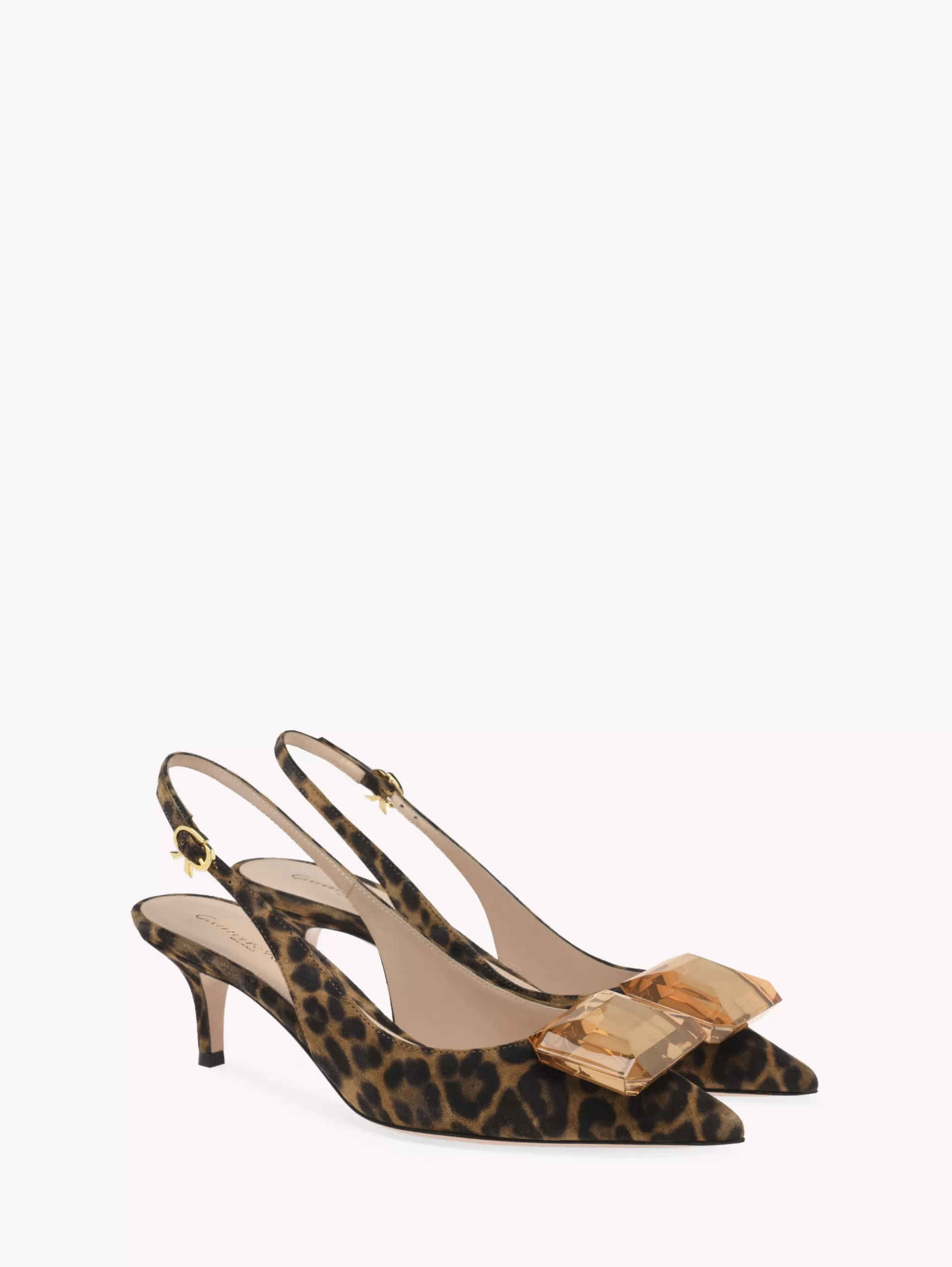 Gianvito Rossi Pumps | Jaipur-JAIPUR SLING 55 LEOPARD PRINT