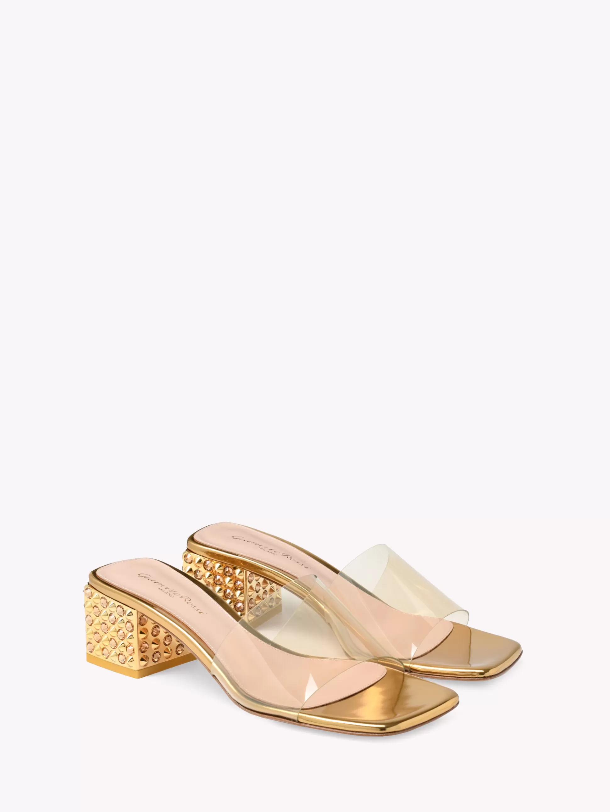 Gianvito Rossi Mules-KARA GOLD