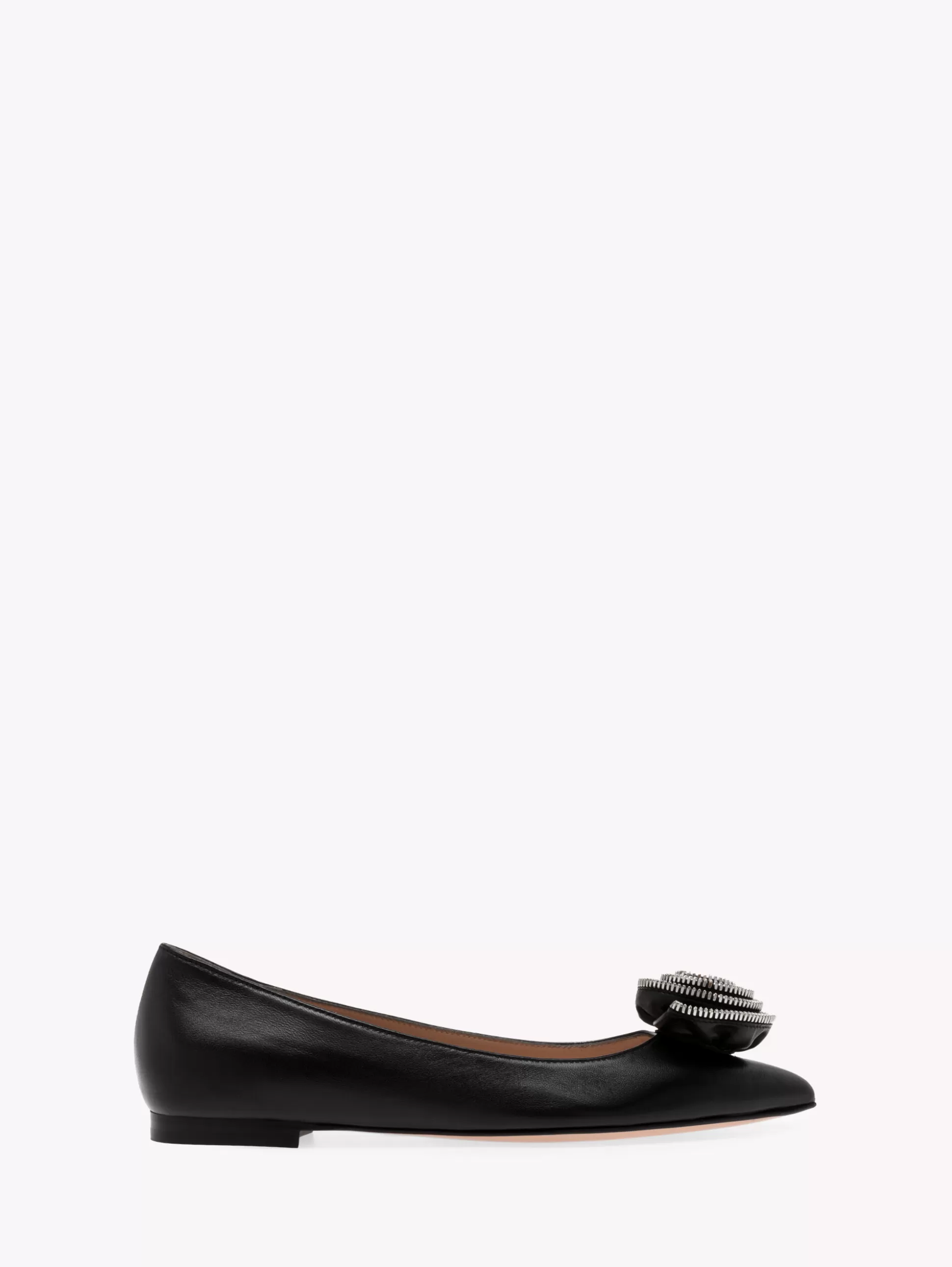 Gianvito Rossi Flats-KARINA 05 BLACK LEATHER