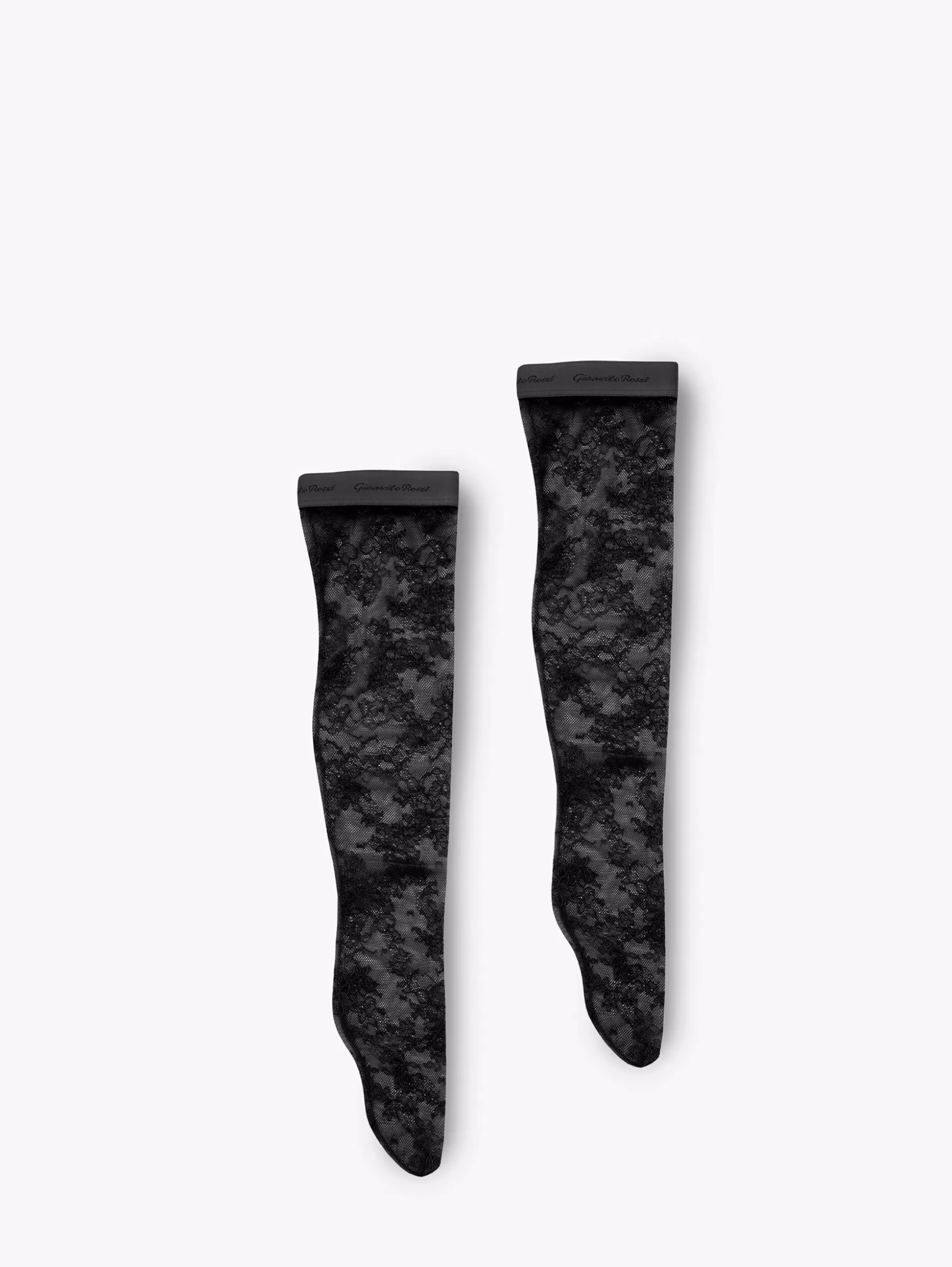 Gianvito Rossi Accessories-LACE SOCKS BLACK