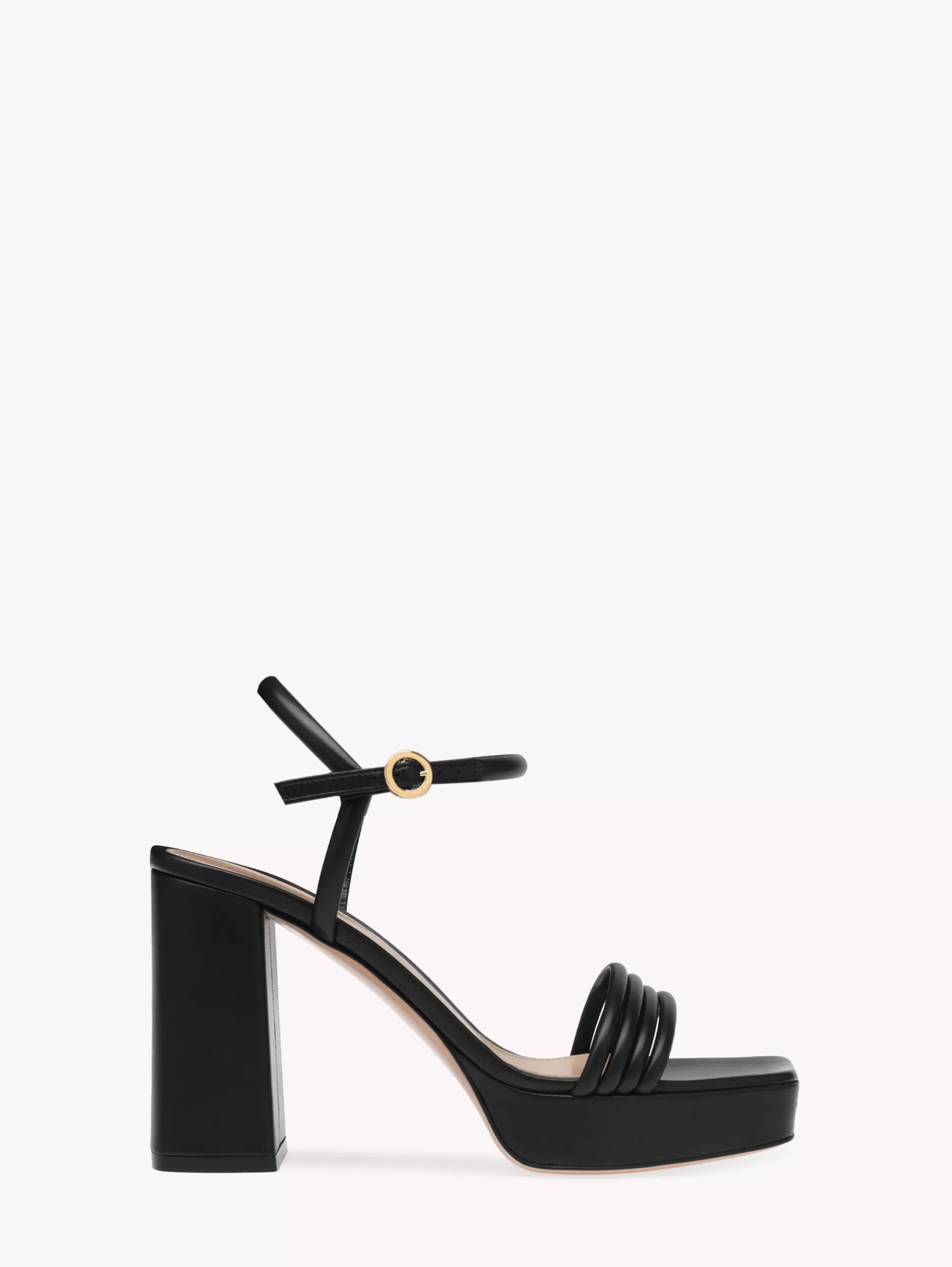 Gianvito Rossi Sandals-LENA BLACK LEATHER