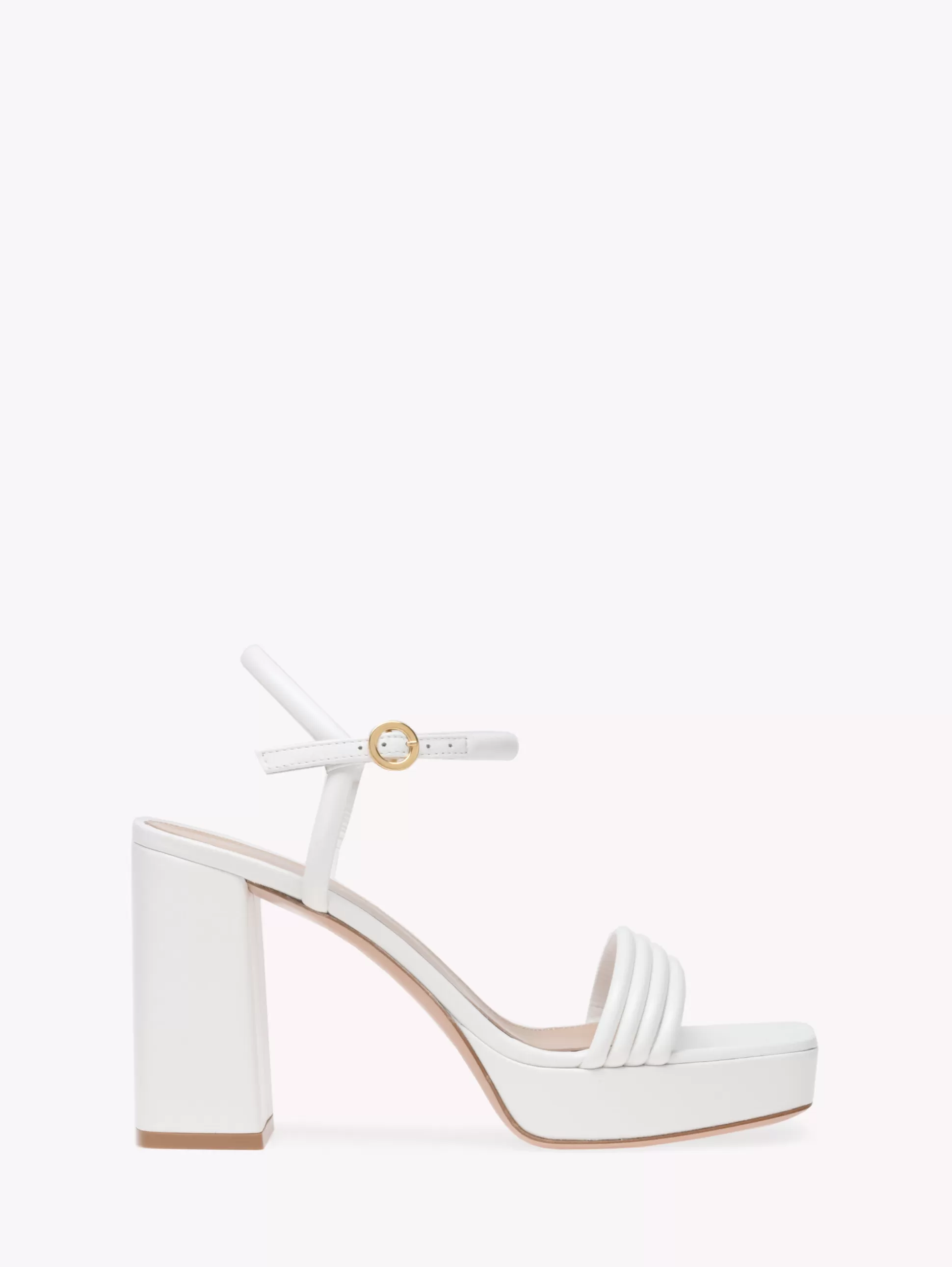 Gianvito Rossi Sandals-LENA WHITE LEATHER